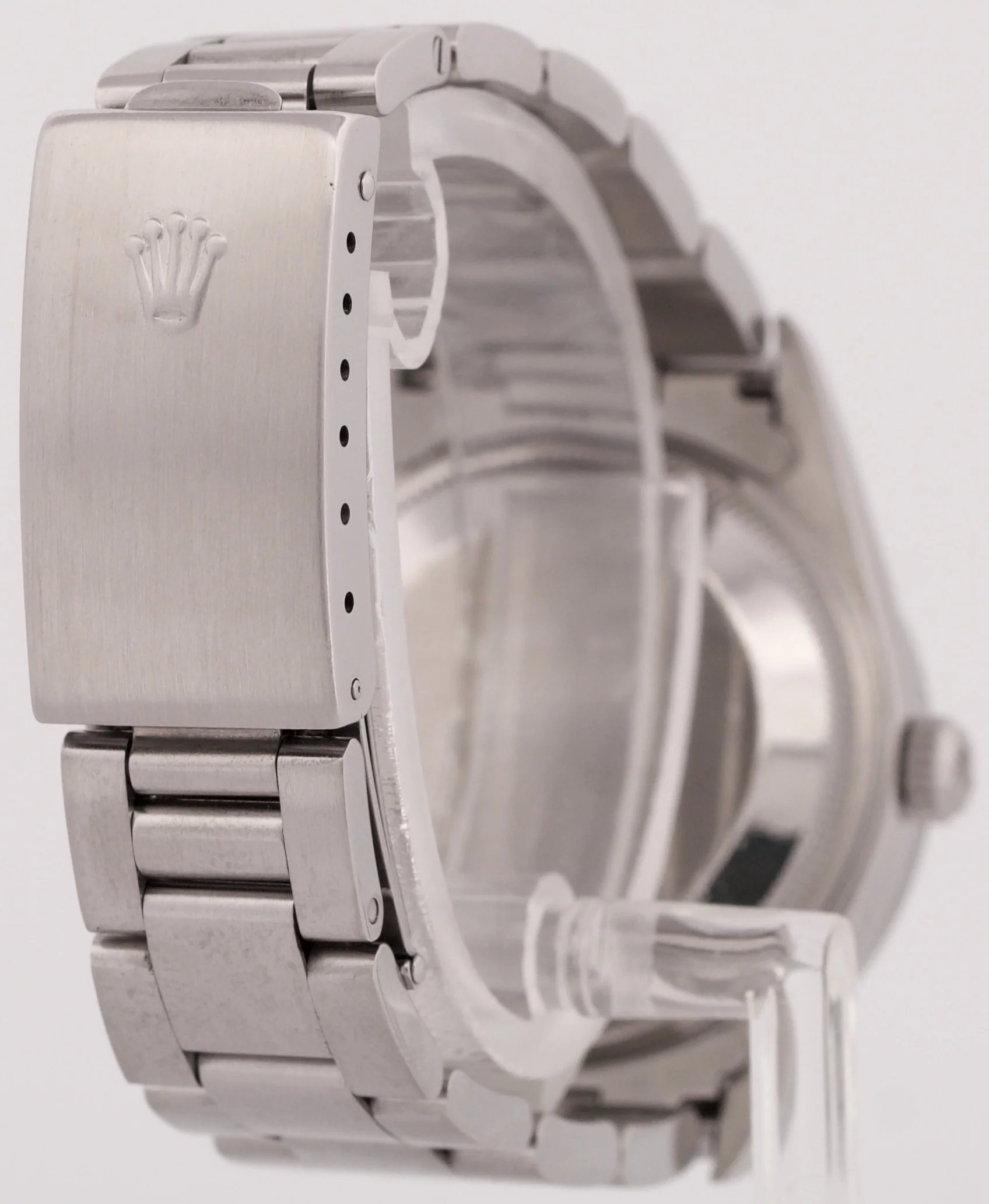 Rolex Oyster Perpetual Air-King SILVER Stainless Steel NO-HOLES 34mm Watch 14010 - Image 5