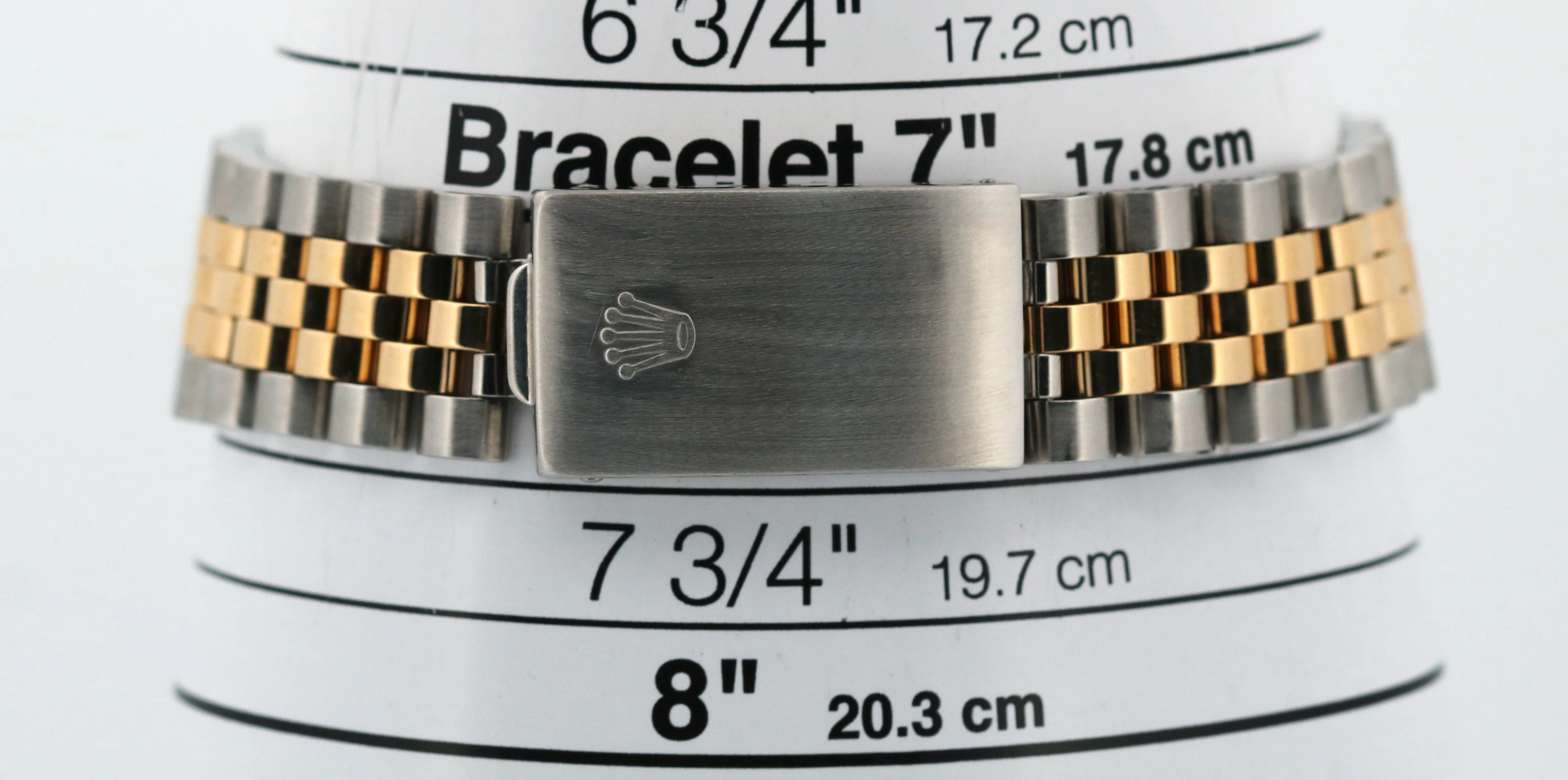 Rolex Oyster Perpetual Date 34mm CHAMPAGNE DIAMOND 18K Gold Steel JUBILEE 15053 - Image 9