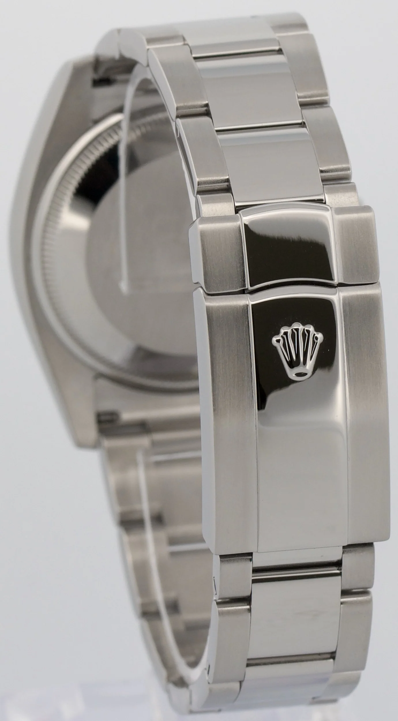 Rolex Oyster Perpetual Date 34mm SILVER Stainless Steel Oyster 115200 Watch - Image 5