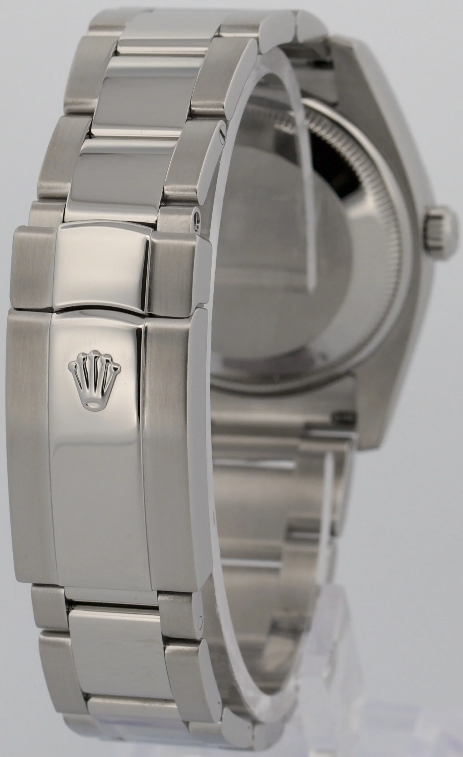 Rolex Oyster Perpetual Date 34mm SILVER Stainless Steel Oyster 115200 Watch - Image 6