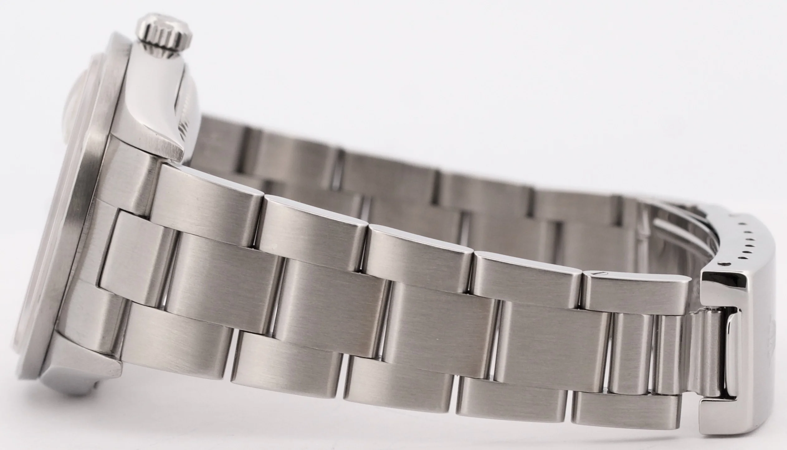 Rolex Oyster Perpetual Date 34mm SILVER Stainless Steel Oyster NO-HOLES 15210 - Image 7