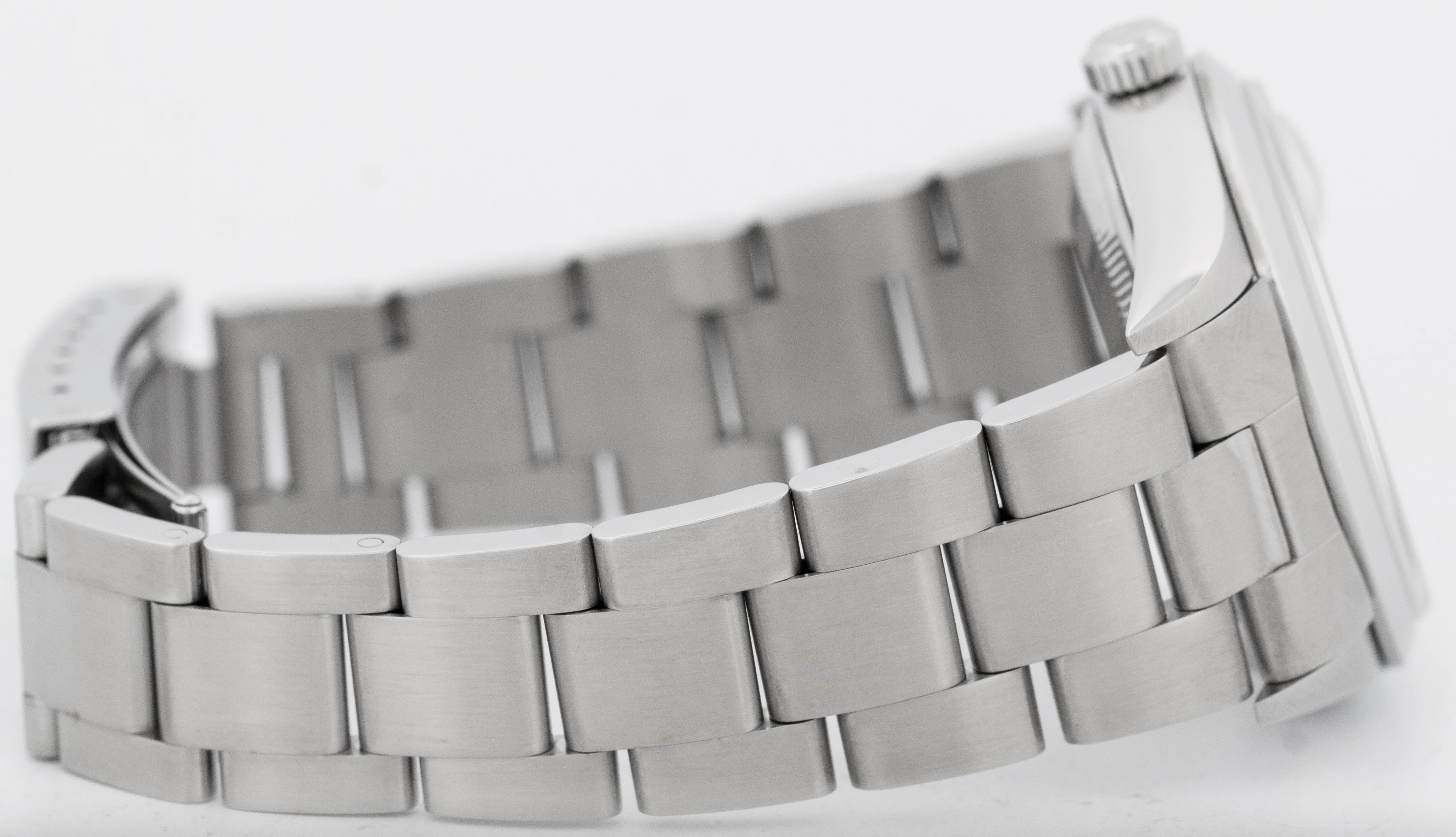 Rolex Oyster Perpetual Date Silver 34mm Oyster Steel NO-HOLES Watch 15200 - Image 7
