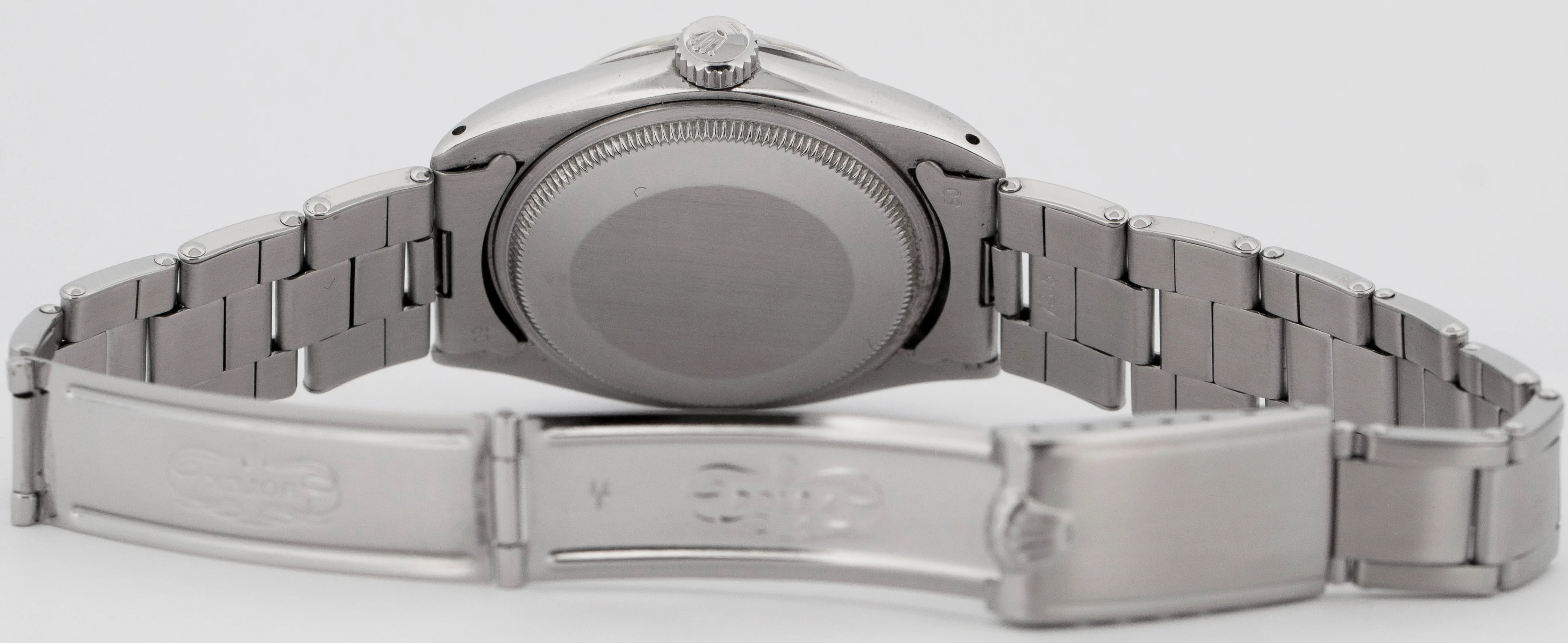1966 Rolex Oyster Perpetual Date Silver 34mm Stainless Steel Oyster Watch 1500 - Image 7