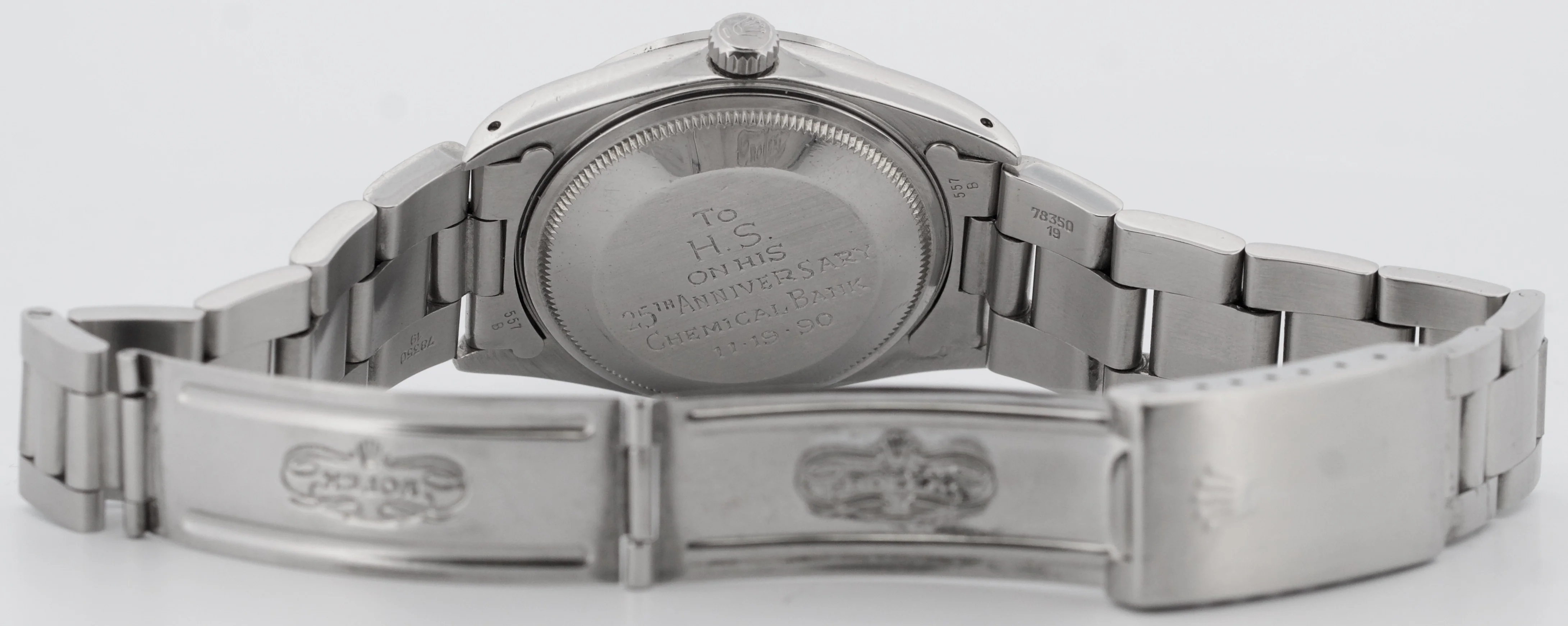 Rolex Oyster Perpetual Date SILVER TIFFANY DIAL 34mm Oyster Stainless 15200 - Image 11