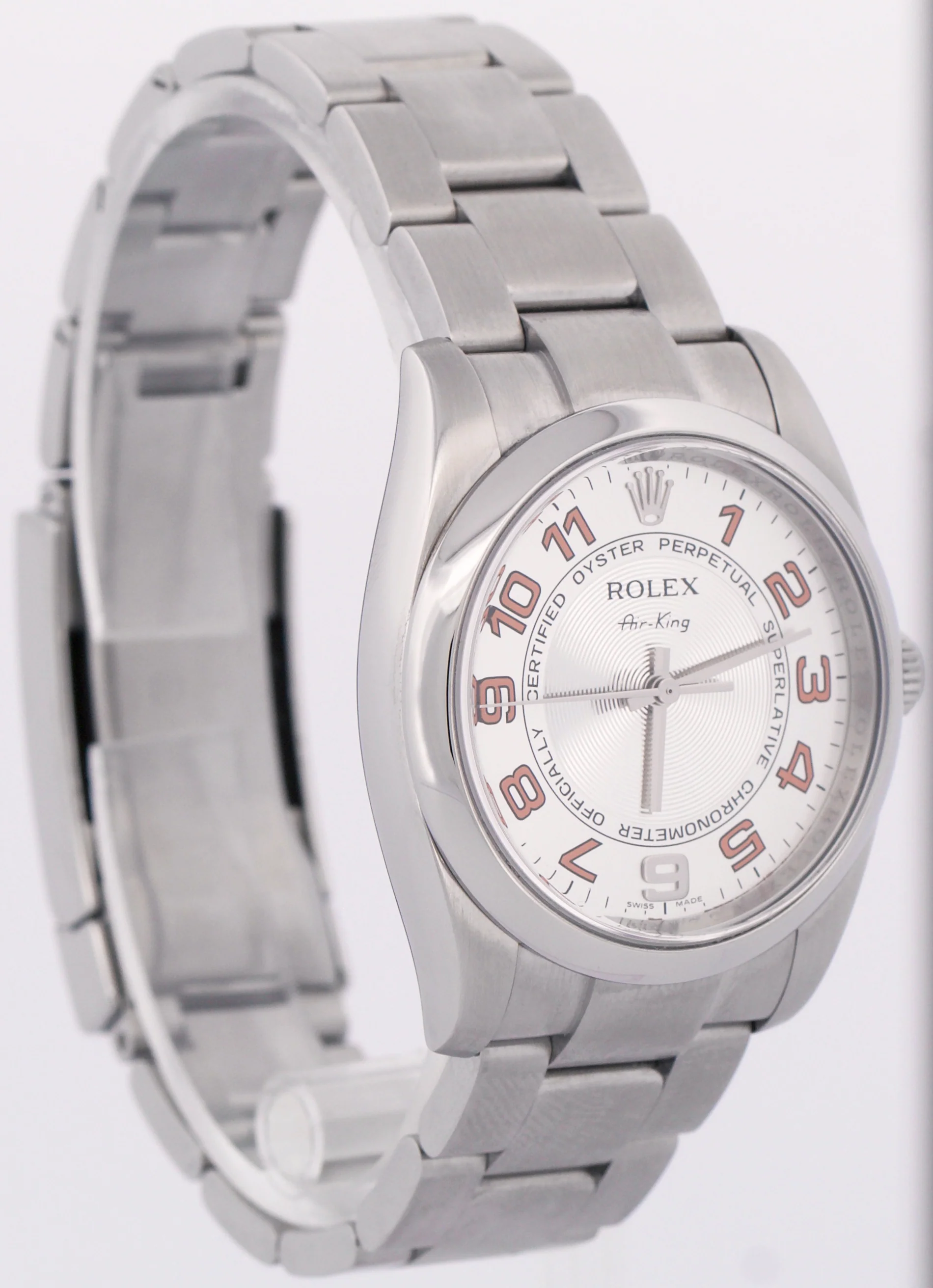 Rolex Oyster Perpetual SILVER CONCENTRIC Stainless Steel Automatic 34mm 114200 - Image 4