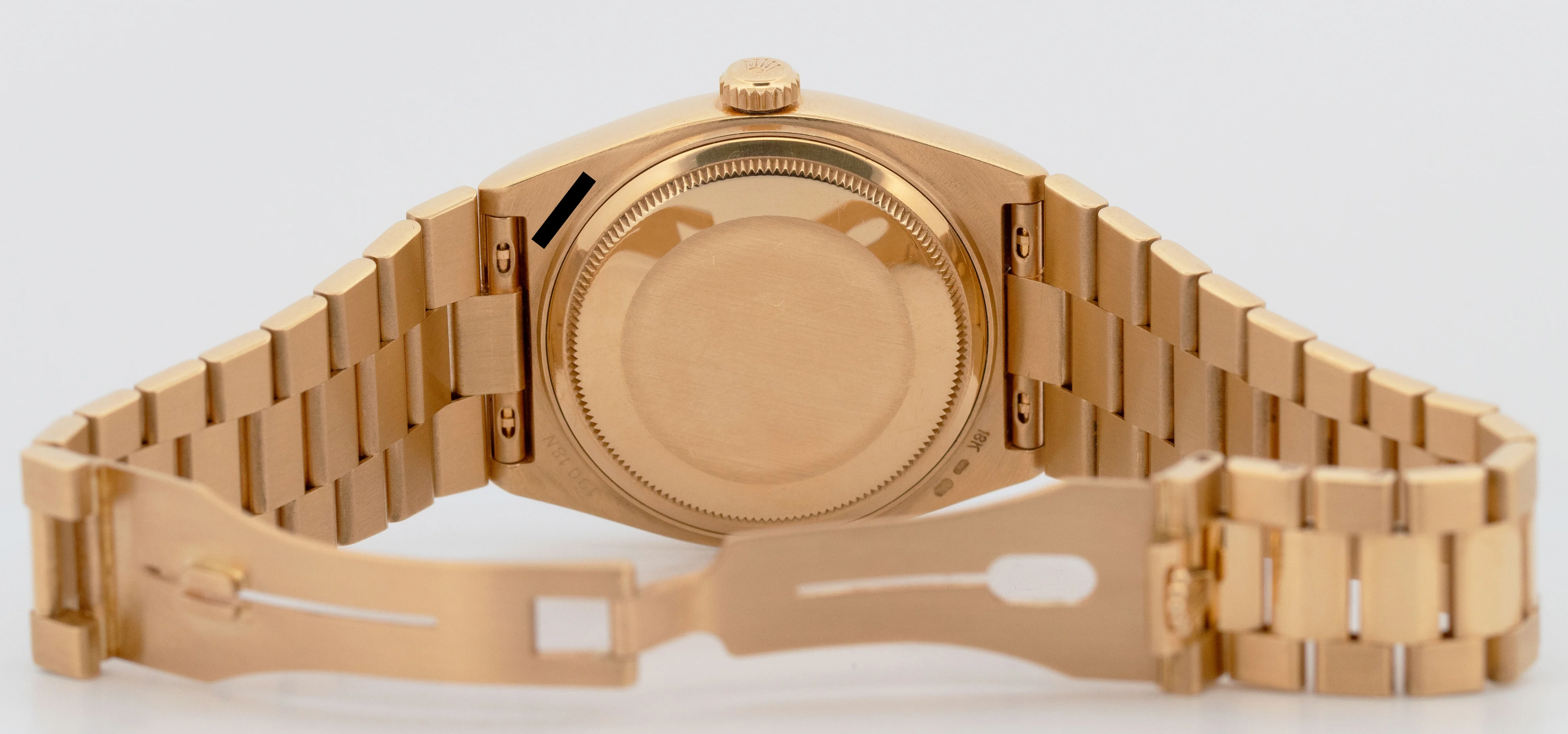 Rolex OysterQuartz Day-Date President Champagne 18K Yellow Gold 36mm Watch 19018 - Image 8