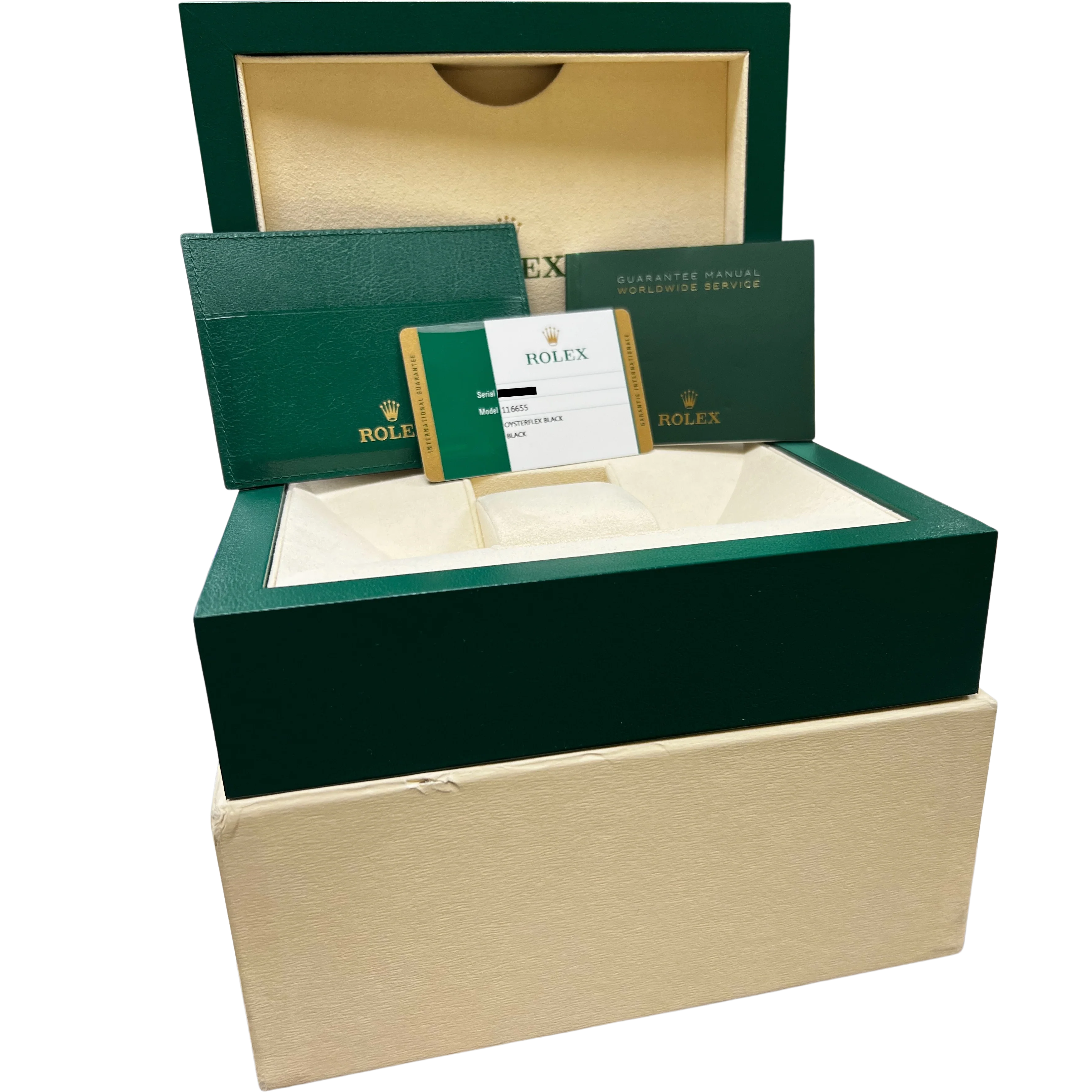 Rolex PAPERS Yacht-Master 18K EVEROSE GOLD Oysterflex 40mm Watch 116655 B+P - Image 2