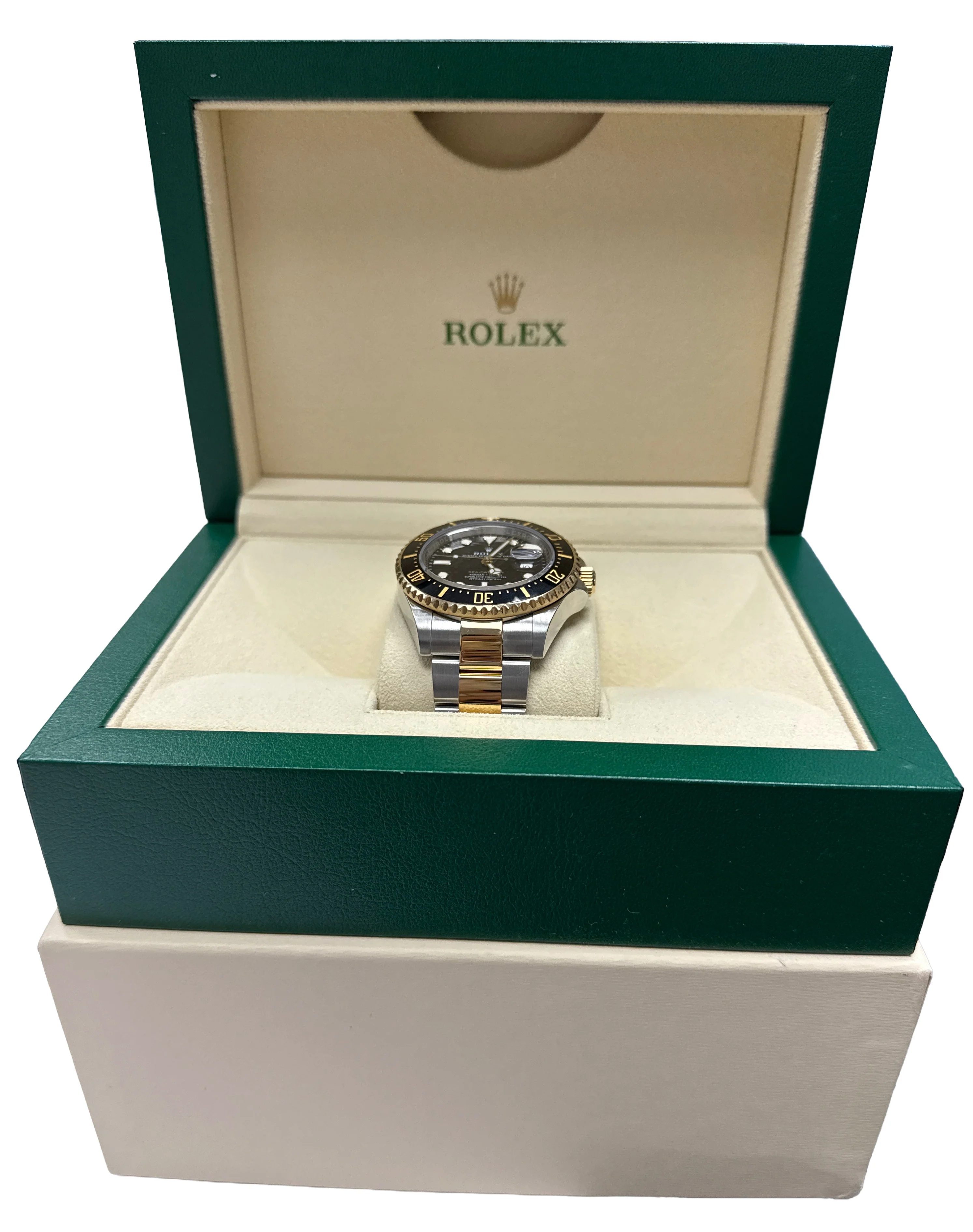 Rolex Sea-Dweller 43mm BLACK Two-Tone 18K Yellow Gold Stainless Steel 126603 - Image 2