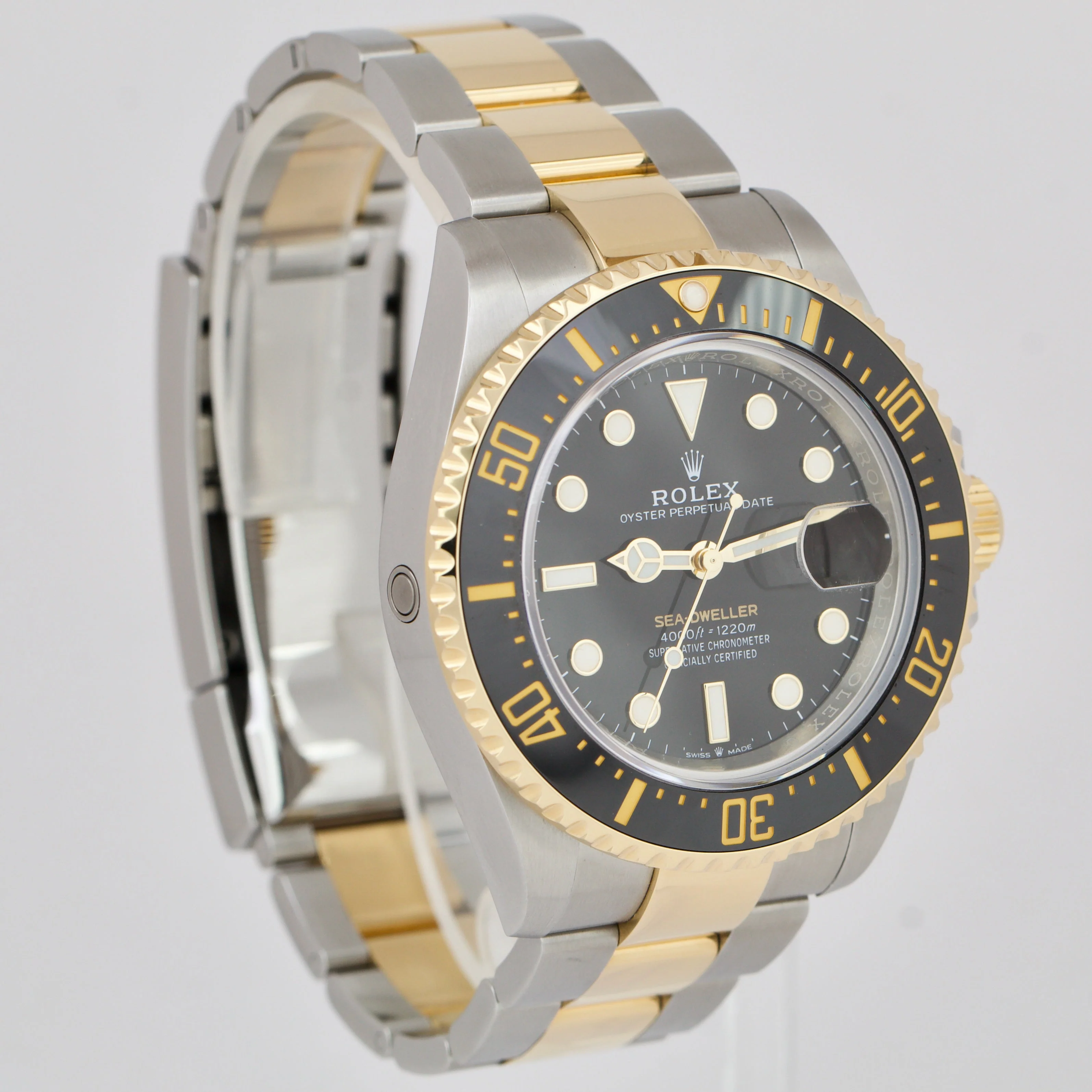 Rolex Sea-Dweller 43mm BLACK Two-Tone 18K Yellow Gold Stainless Steel 126603 - Image 3