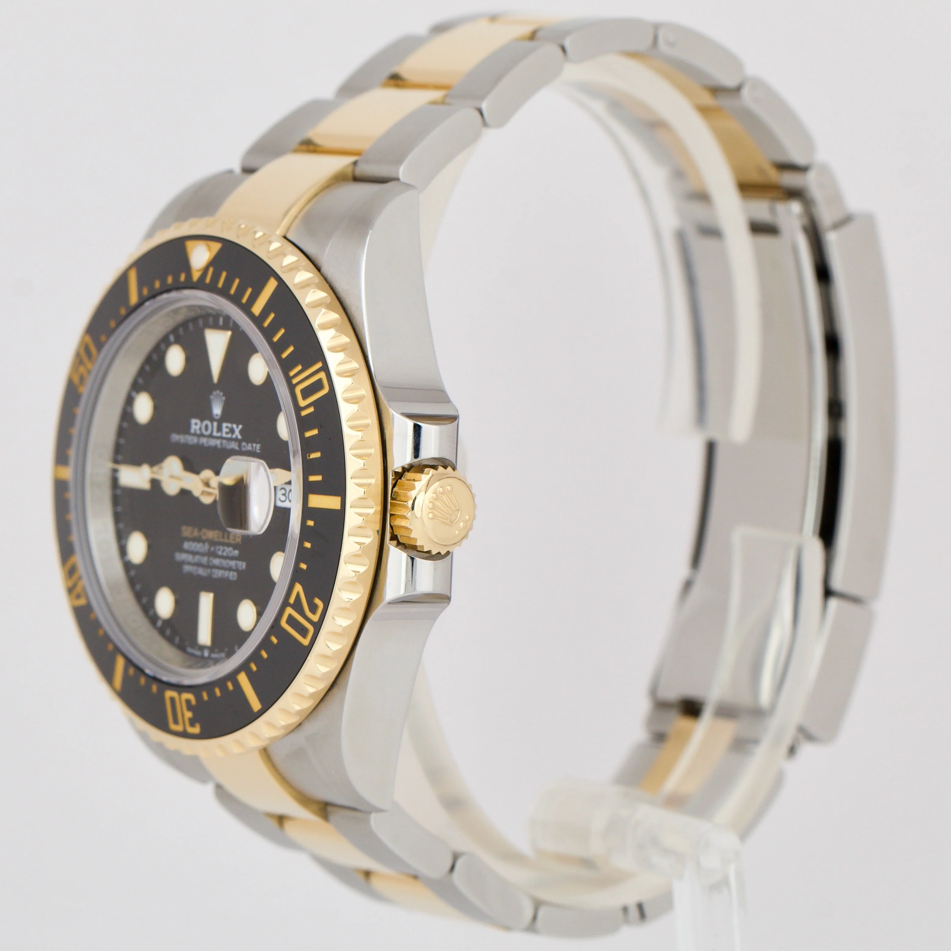 Rolex Sea-Dweller 43mm BLACK Two-Tone 18K Yellow Gold Stainless Steel 126603 - Image 4