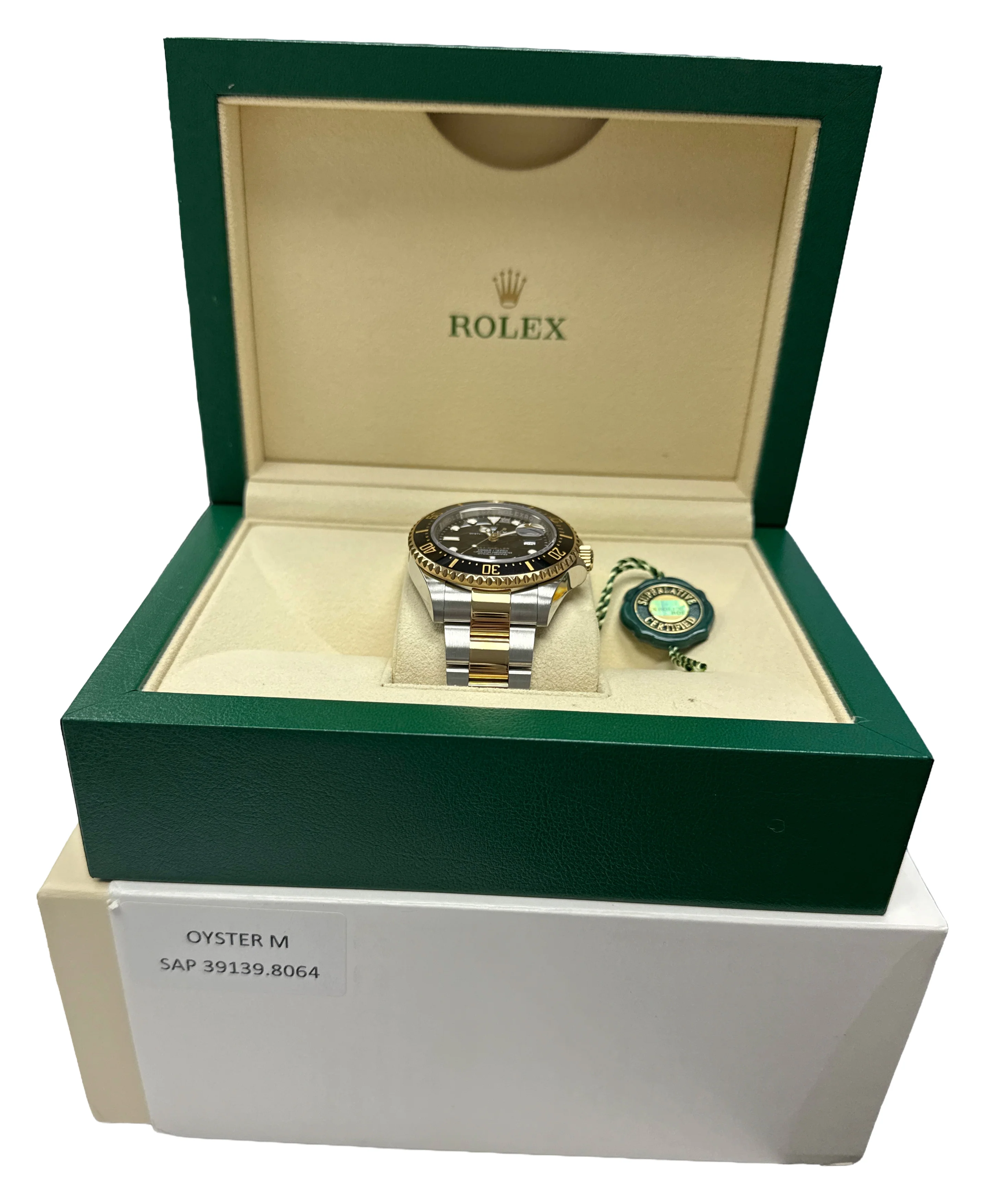 Rolex Sea-Dweller 43mm BLACK Two-Tone 18K Yellow Gold Steel Watch 126603 BOX - Image 2