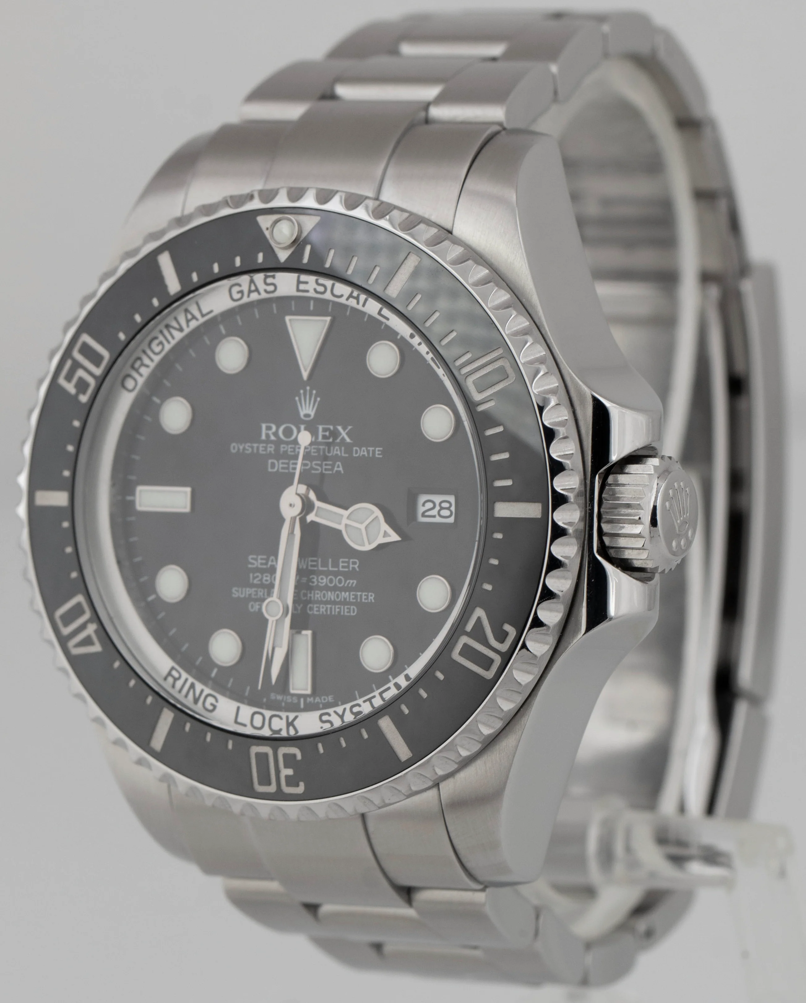 Rolex Sea-Dweller Deepsea 44mm BLACK Ceramic Dive Stainless Steel 116660 Watch - Image 3