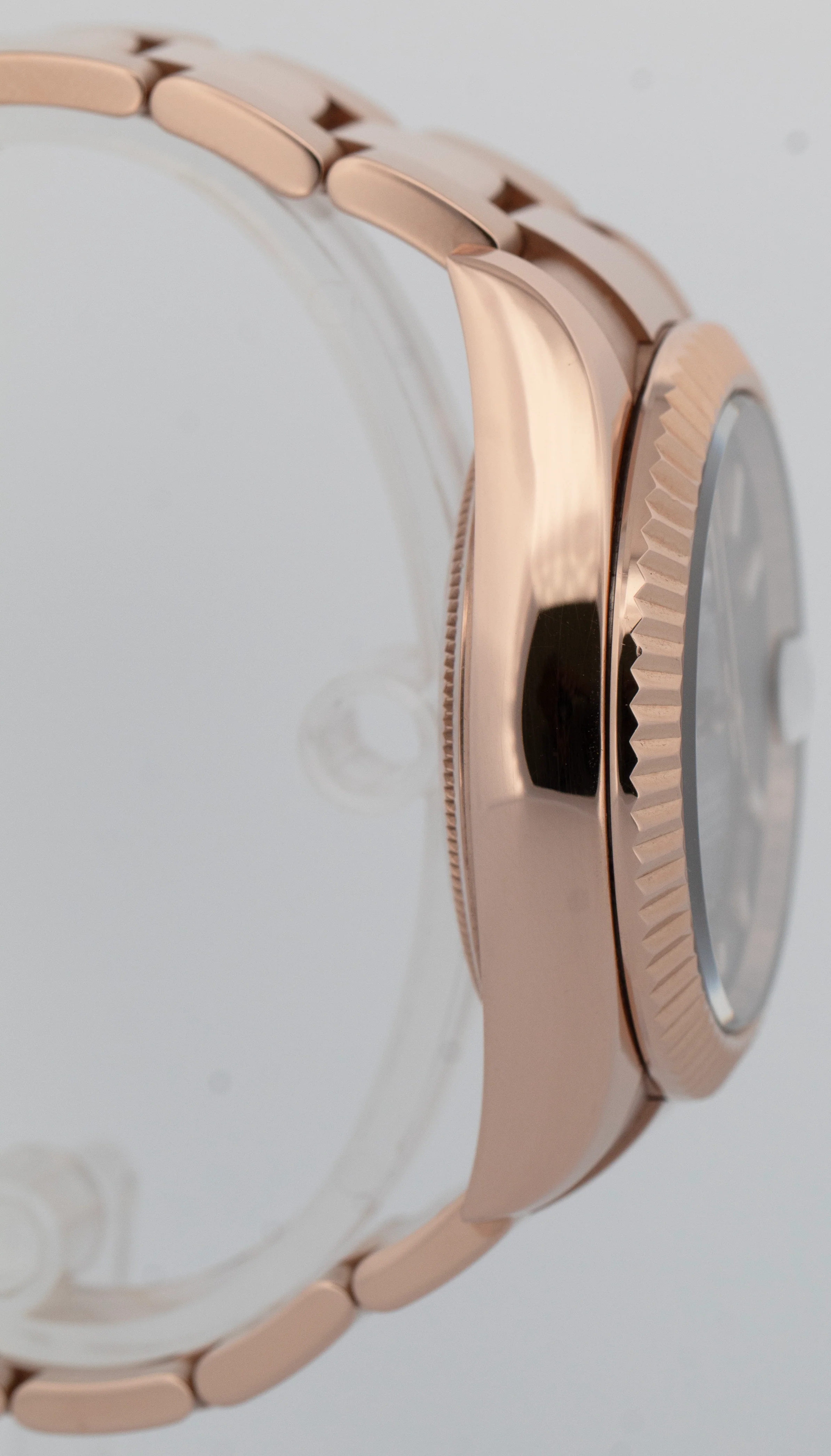Rolex Sky-Dweller 18K Rose Gold BLUE GREEN 42mm Fluted Oyster Watch 336935 BOX - Image 4