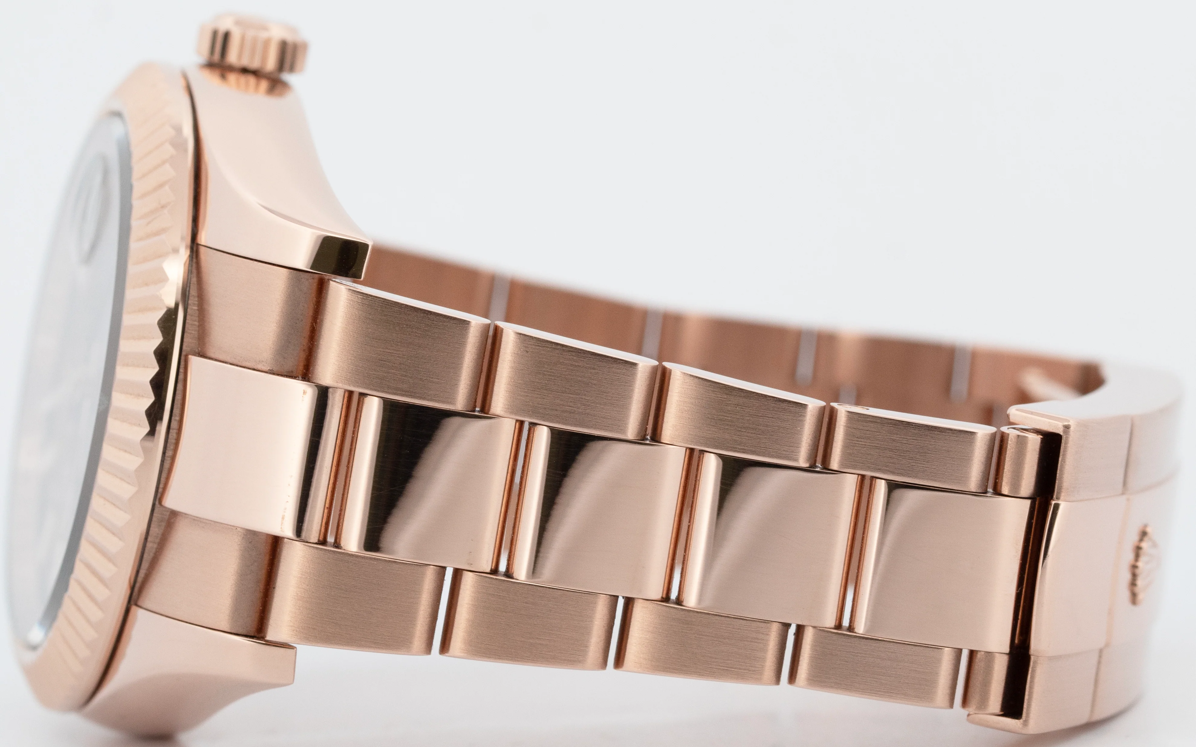 Rolex Sky-Dweller 18K Rose Gold BLUE GREEN 42mm Fluted Oyster Watch 336935 BOX - Image 6