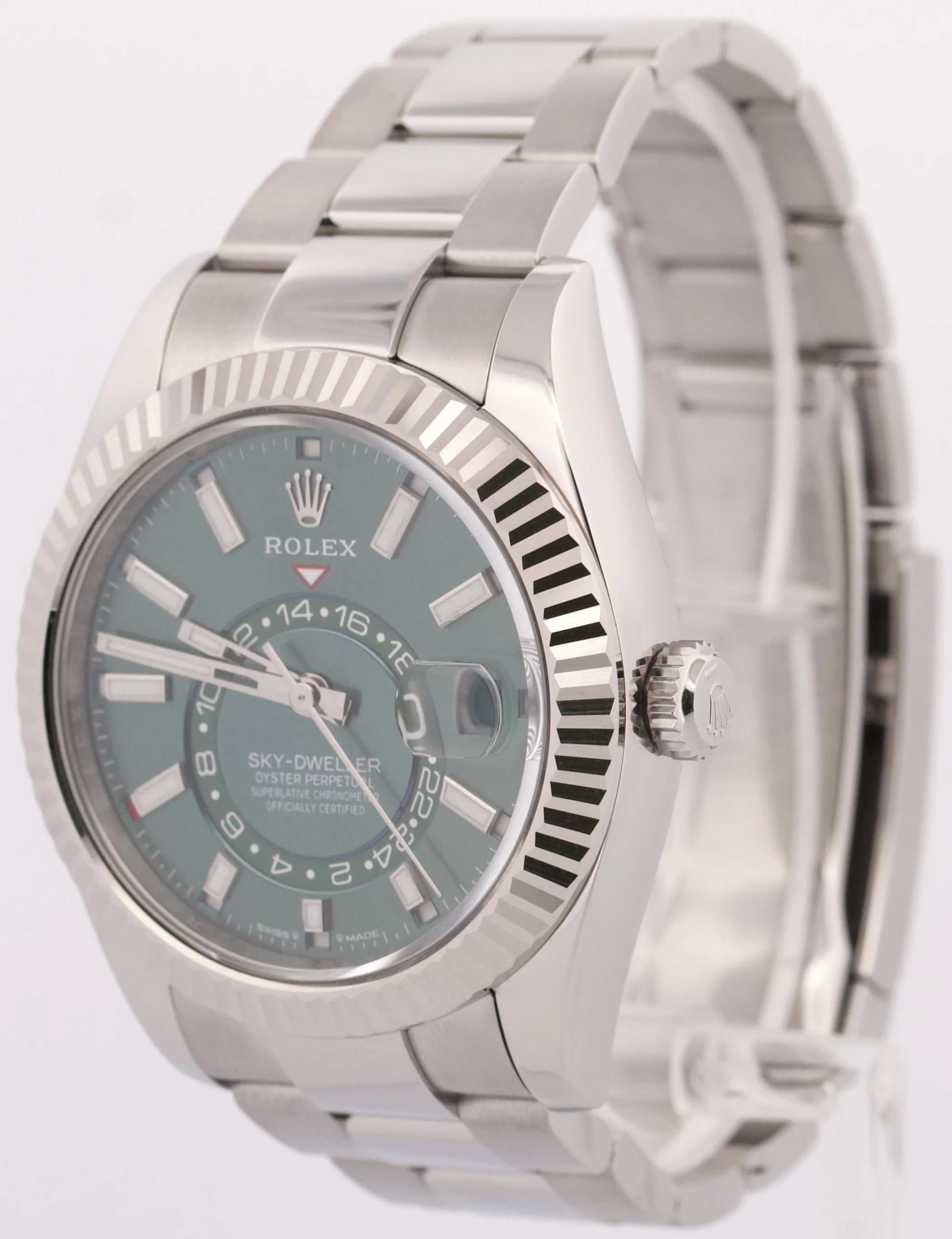Rolex Sky-Dweller MINT GREEN 42mm Stainless Steel 18K Gold OYSTER 18K 336934 - Image 4