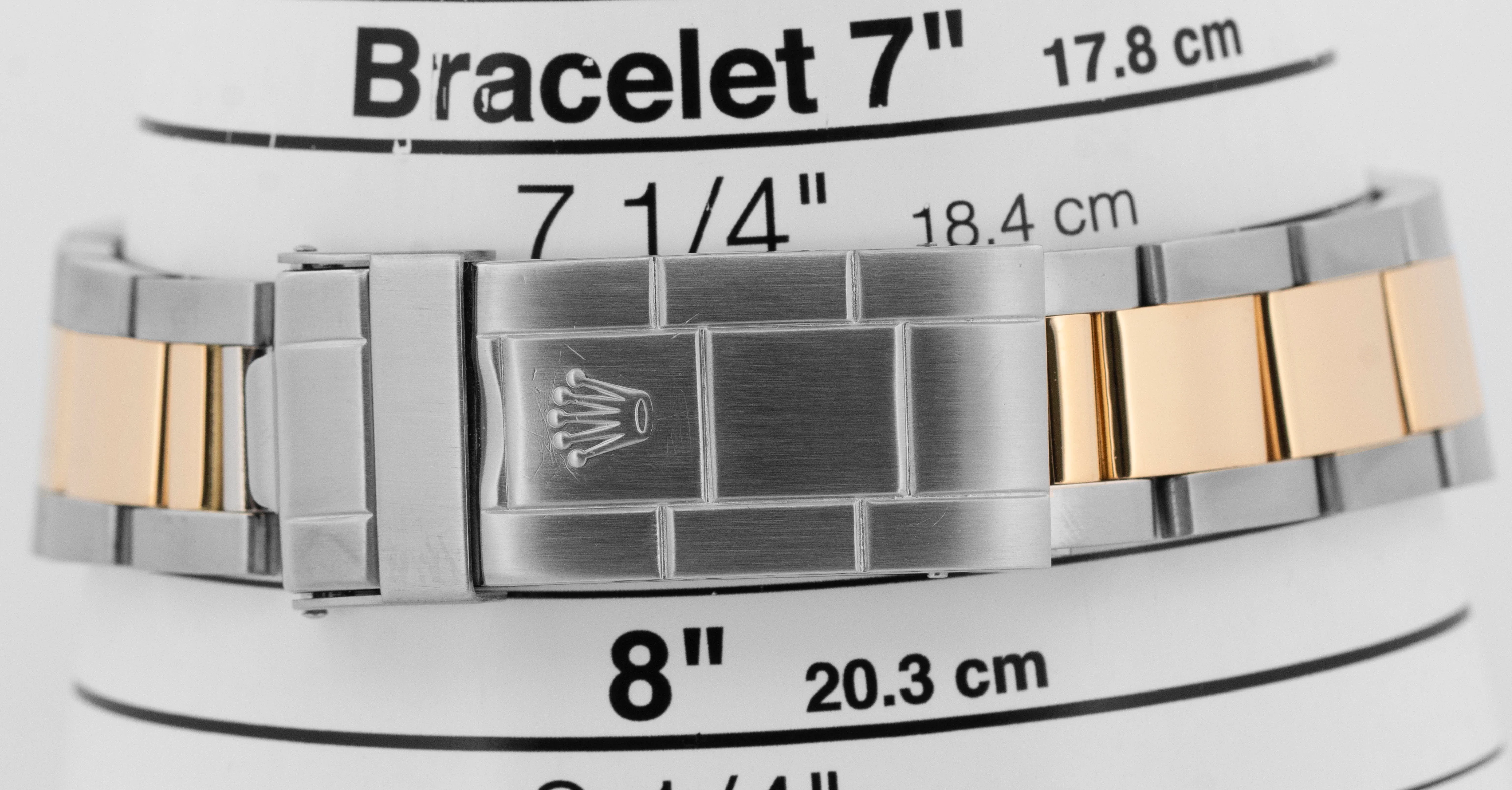 Rolex Submariner Date 18K Yellow Gold Black Stainless Steel 40mm 16803 Watch - Image 9