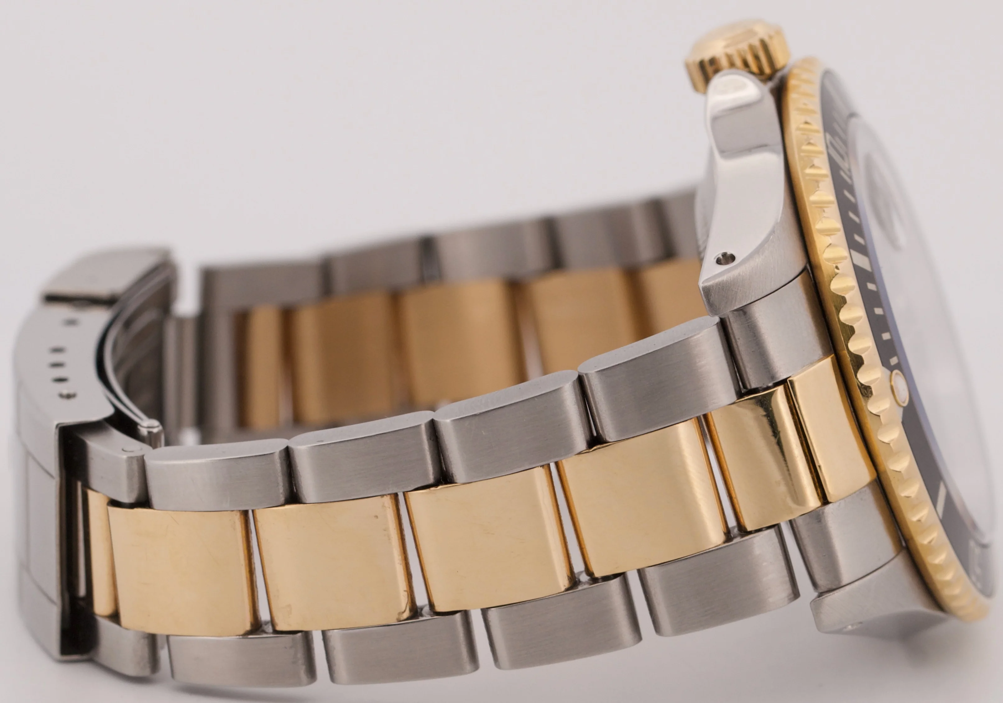 Rolex Submariner Date 40mm BLACK 18K Yellow Gold Stainless Steel 16613 Watch - Image 6