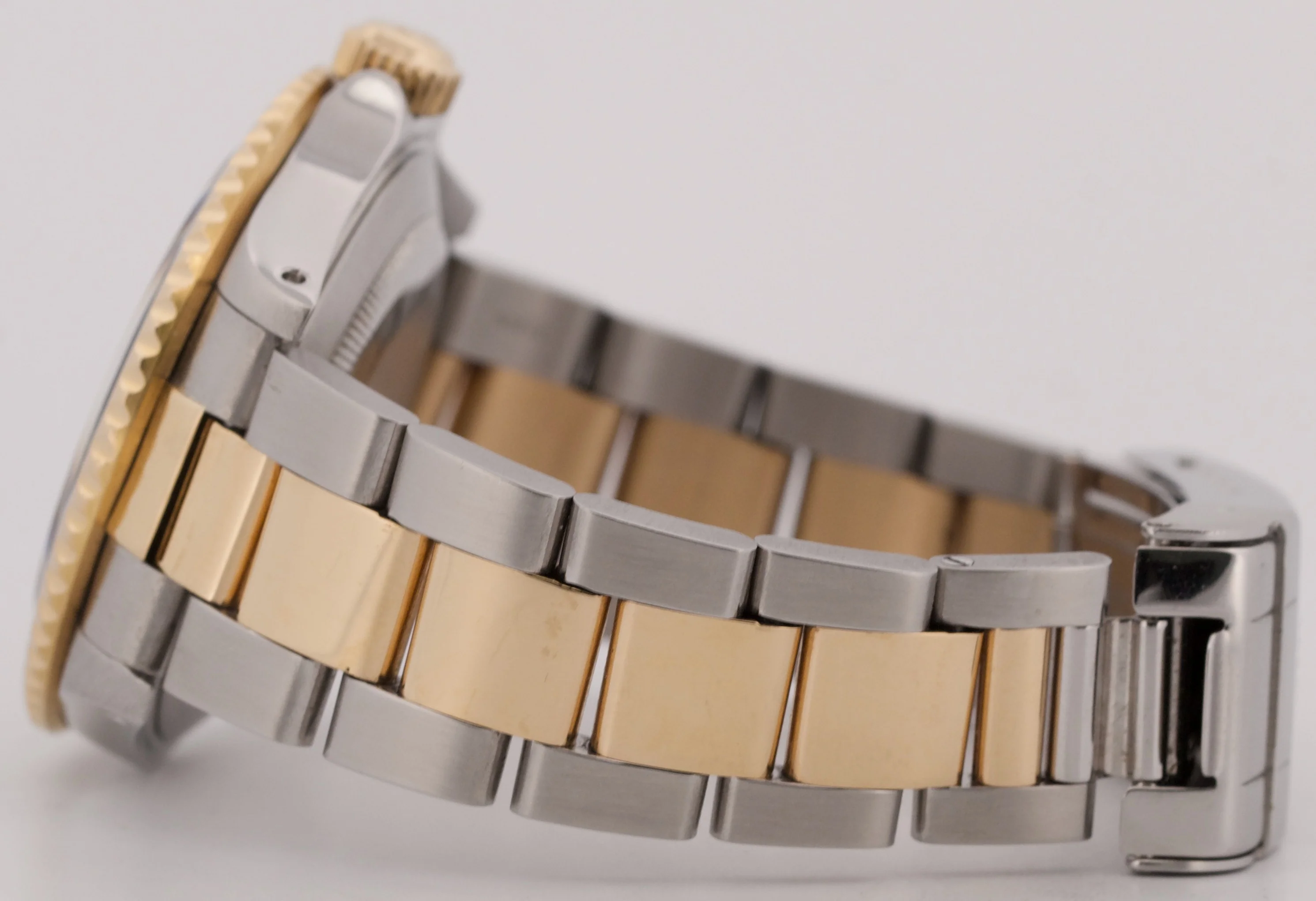Rolex Submariner Date 40mm BLACK 18K Yellow Gold Stainless Steel 16613 Watch - Image 7
