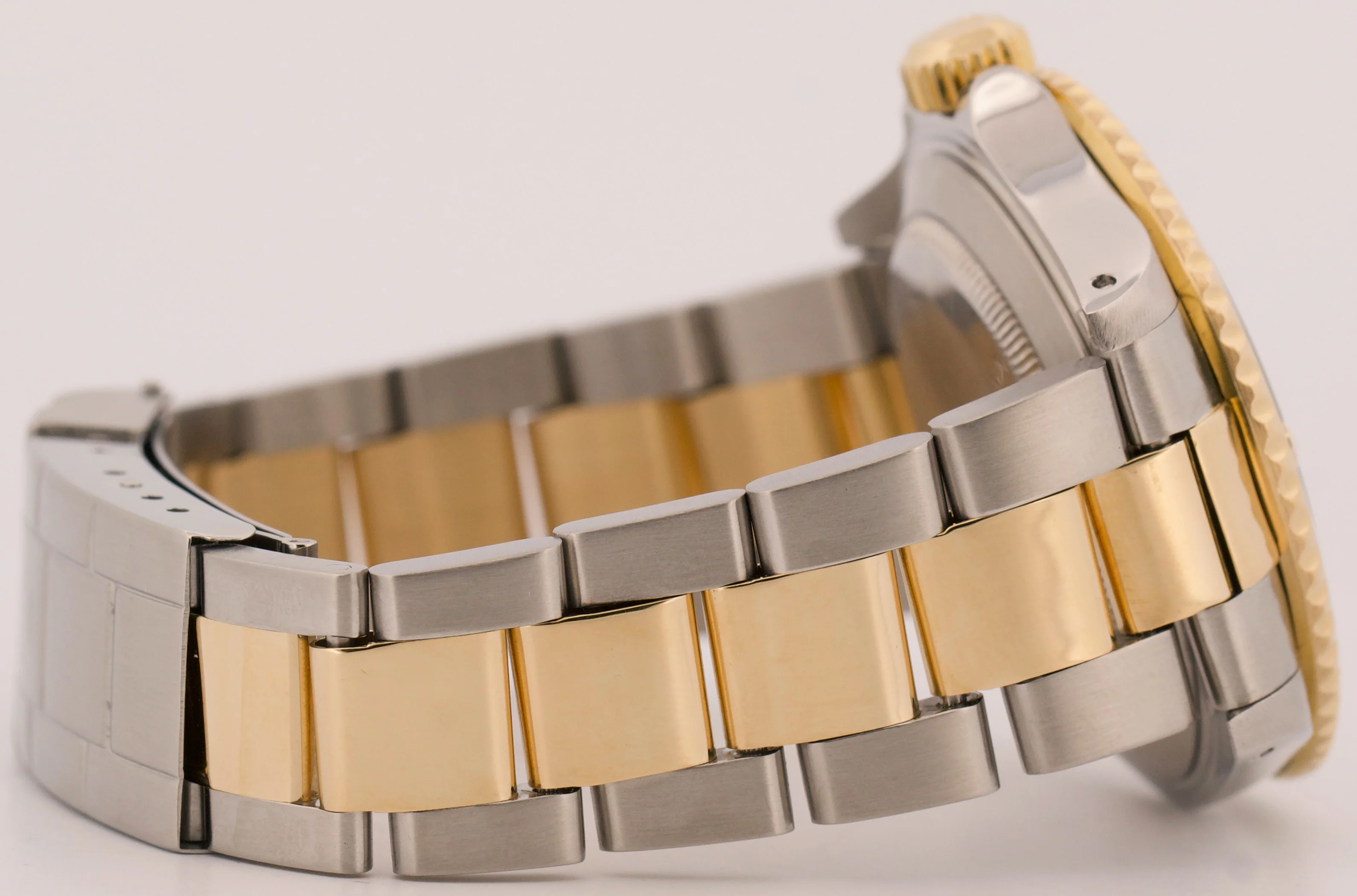 Rolex Submariner Date 40mm BLACK 18K Yellow Gold Stainless Steel 16613 Watch - Image 7