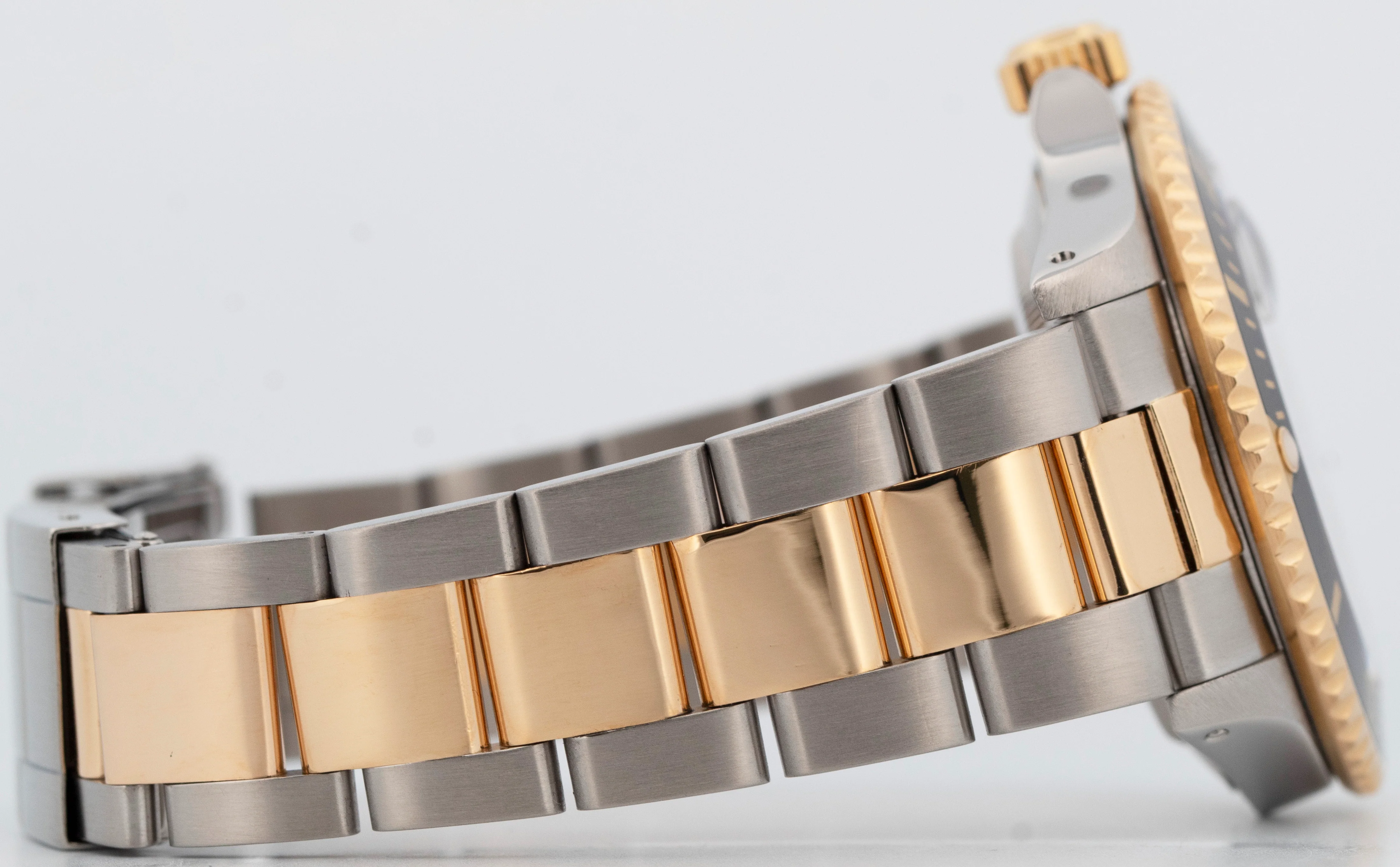 Rolex Submariner Date 40mm BLACK Two-Tone 18K Yellow Gold Steel 16613 LN Watch - Image 7