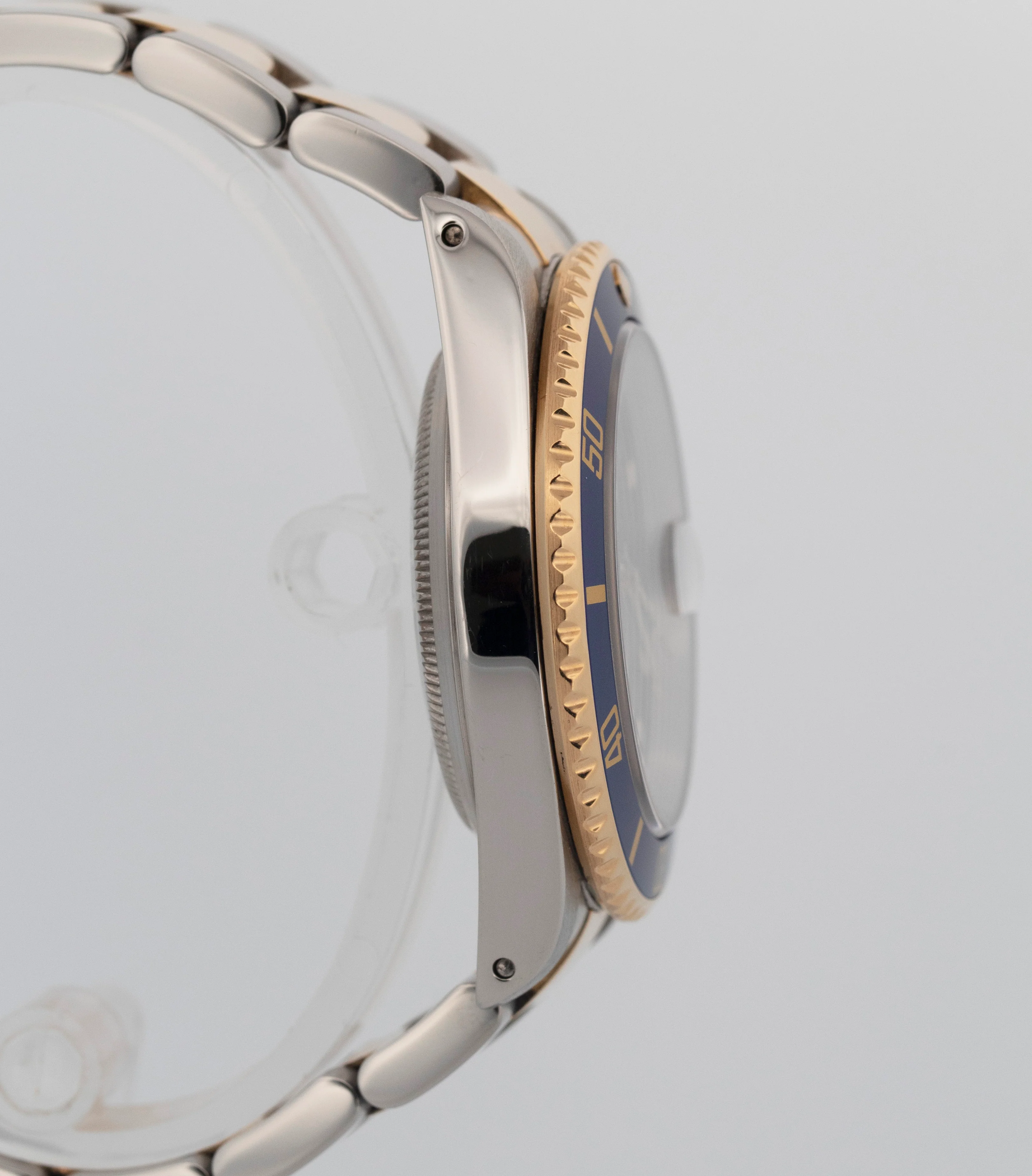 Rolex Submariner Date 40mm BLUE 18K Yellow Gold GOLD BUCKLE Steel 16613 Watch - Image 4