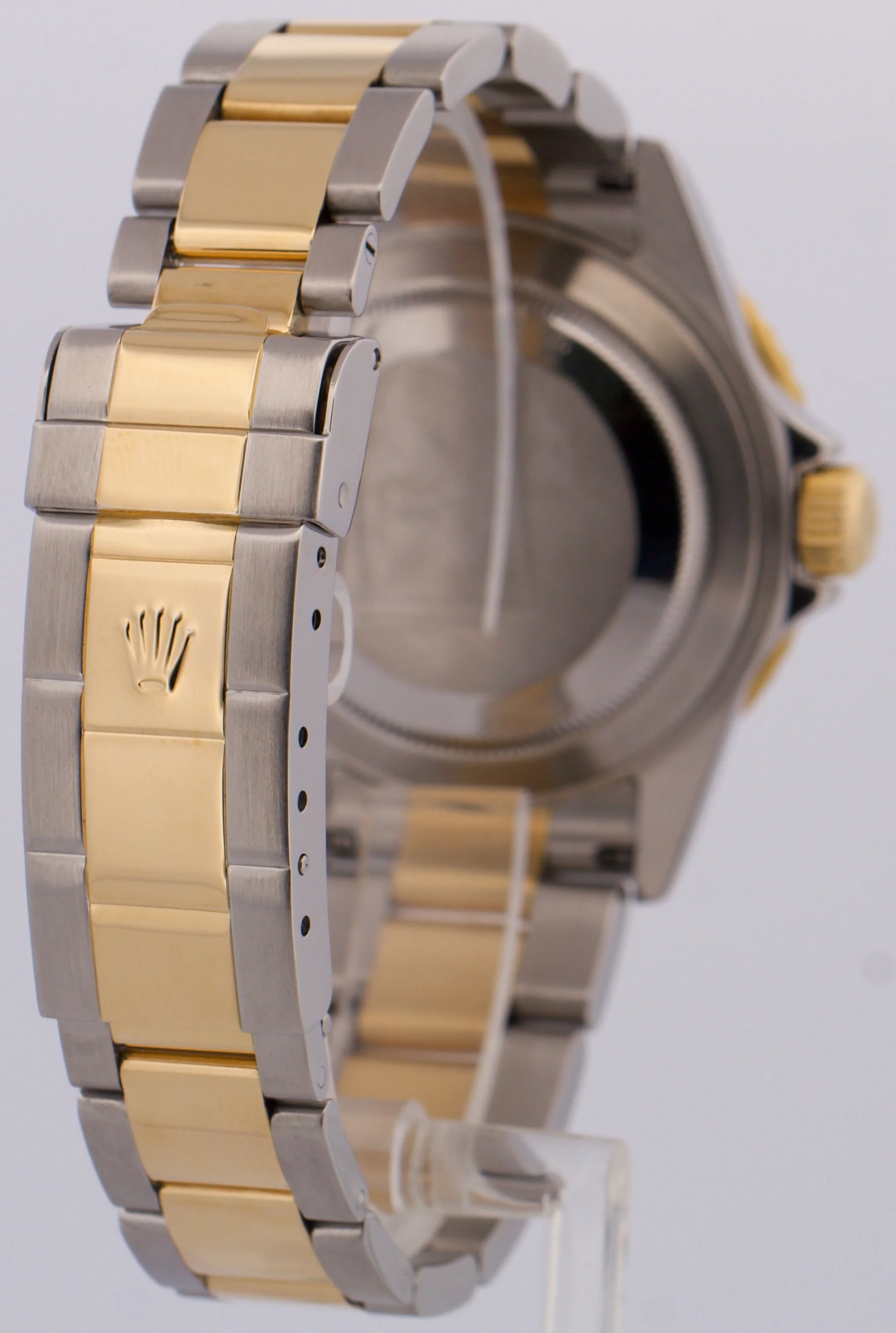 Rolex Submariner Date 40mm BLUE Two-Tone 18K Gold NO-HOLES Steel 16613 Watch - Image 6