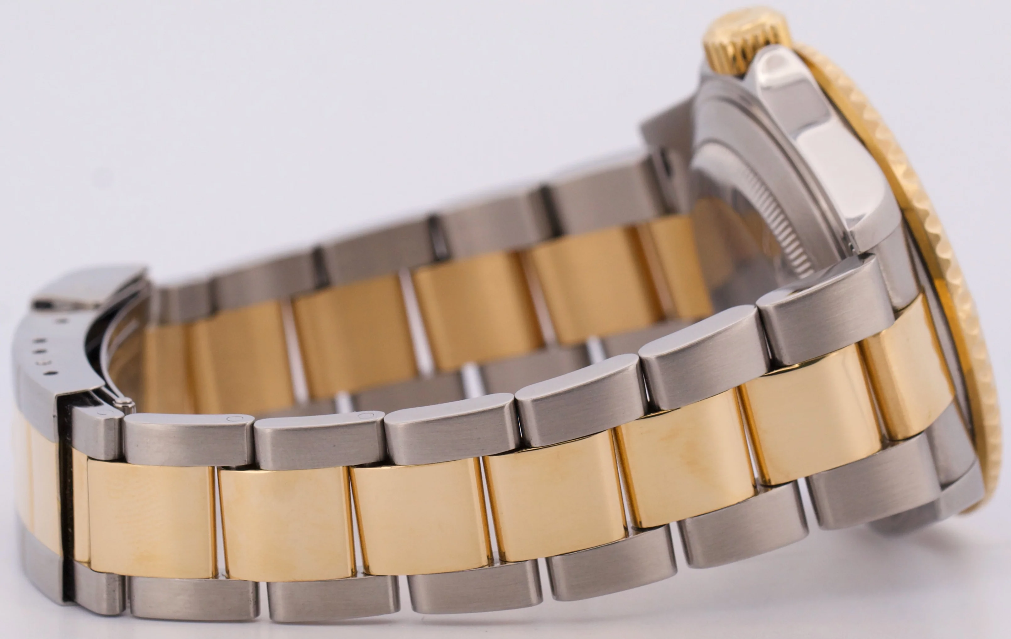 Rolex Submariner Date 40mm BLUE Two-Tone 18K Gold NO-HOLES Steel 16613 Watch - Image 8