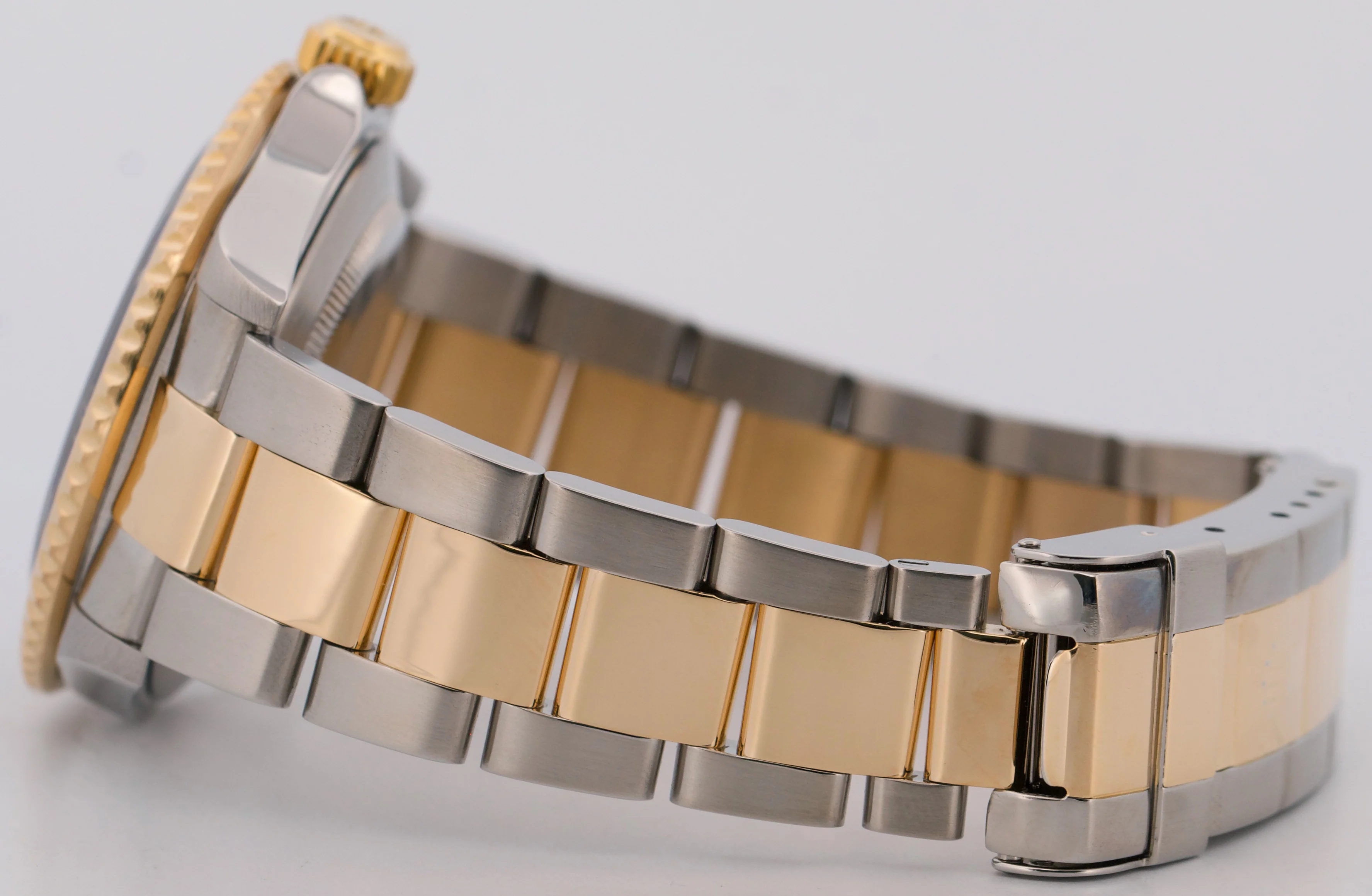 Rolex Submariner Date 40mm BLUE Two-Tone 18K Yellow Gold GOLD BUCKLE 16613 - Image 7