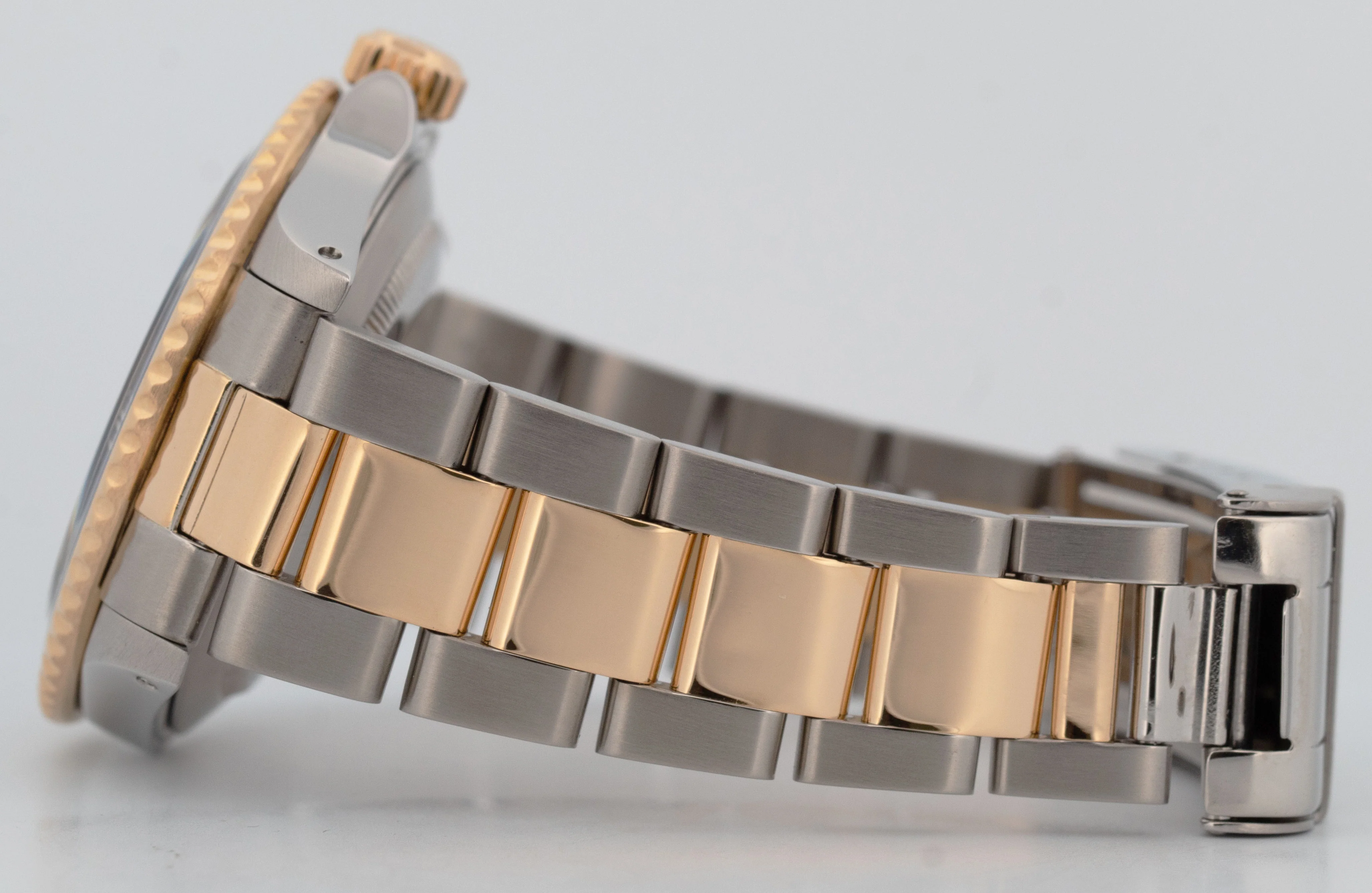 Rolex Submariner Date 40mm Champagne Serti Two-Tone 18K Gold Steel 16613 Watch - Image 7
