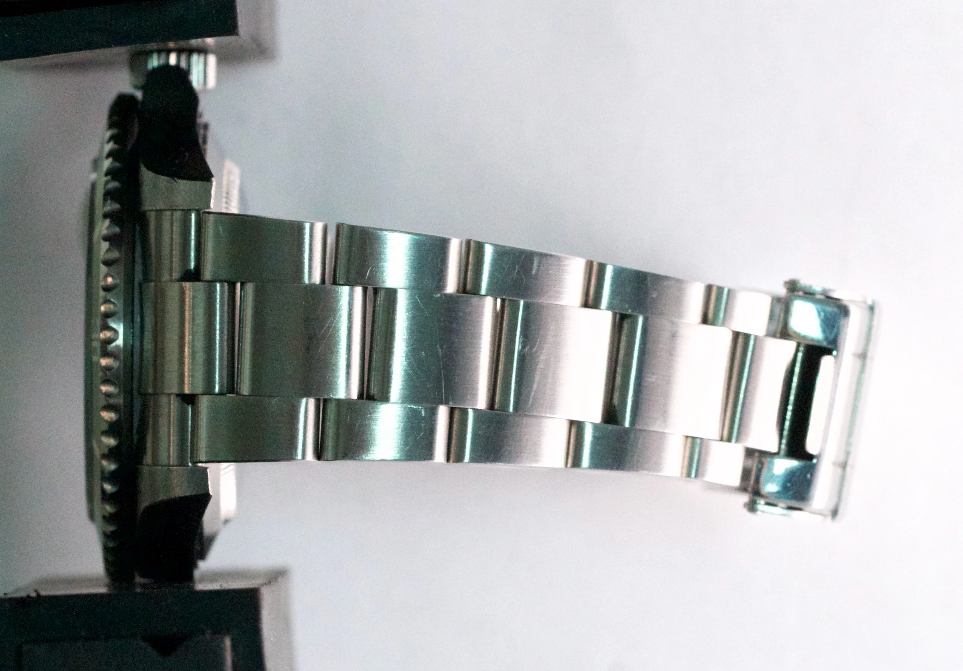 Rolex Submariner Date 40mm Kermit NO-HOLES Green Steel FLAT 4 Watch 16610 LV - Image 10