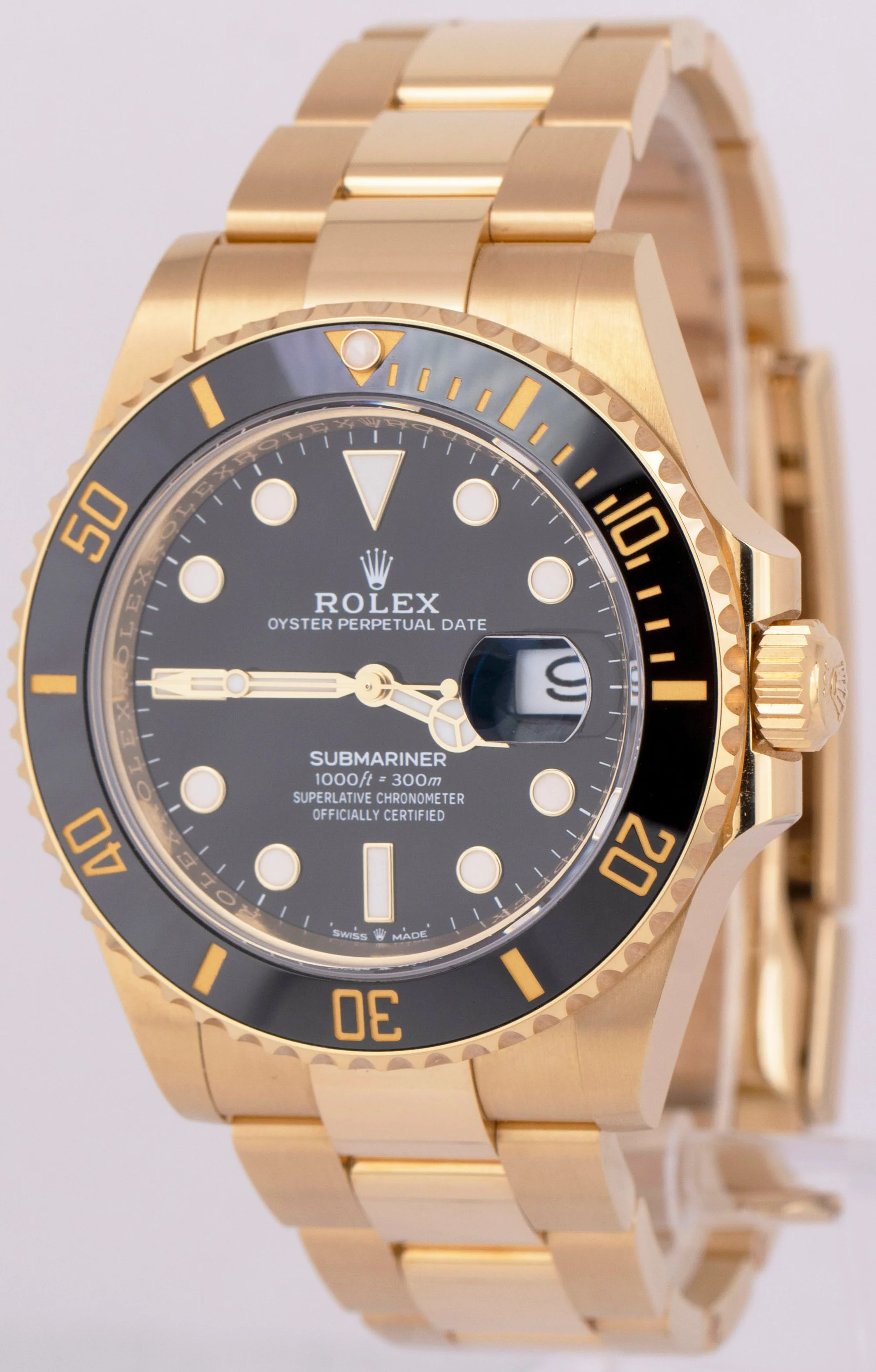 Rolex Submariner Date 41mm BLACK 18K Yellow Gold Ceramic Watch 126618 LN BOX - Image 3