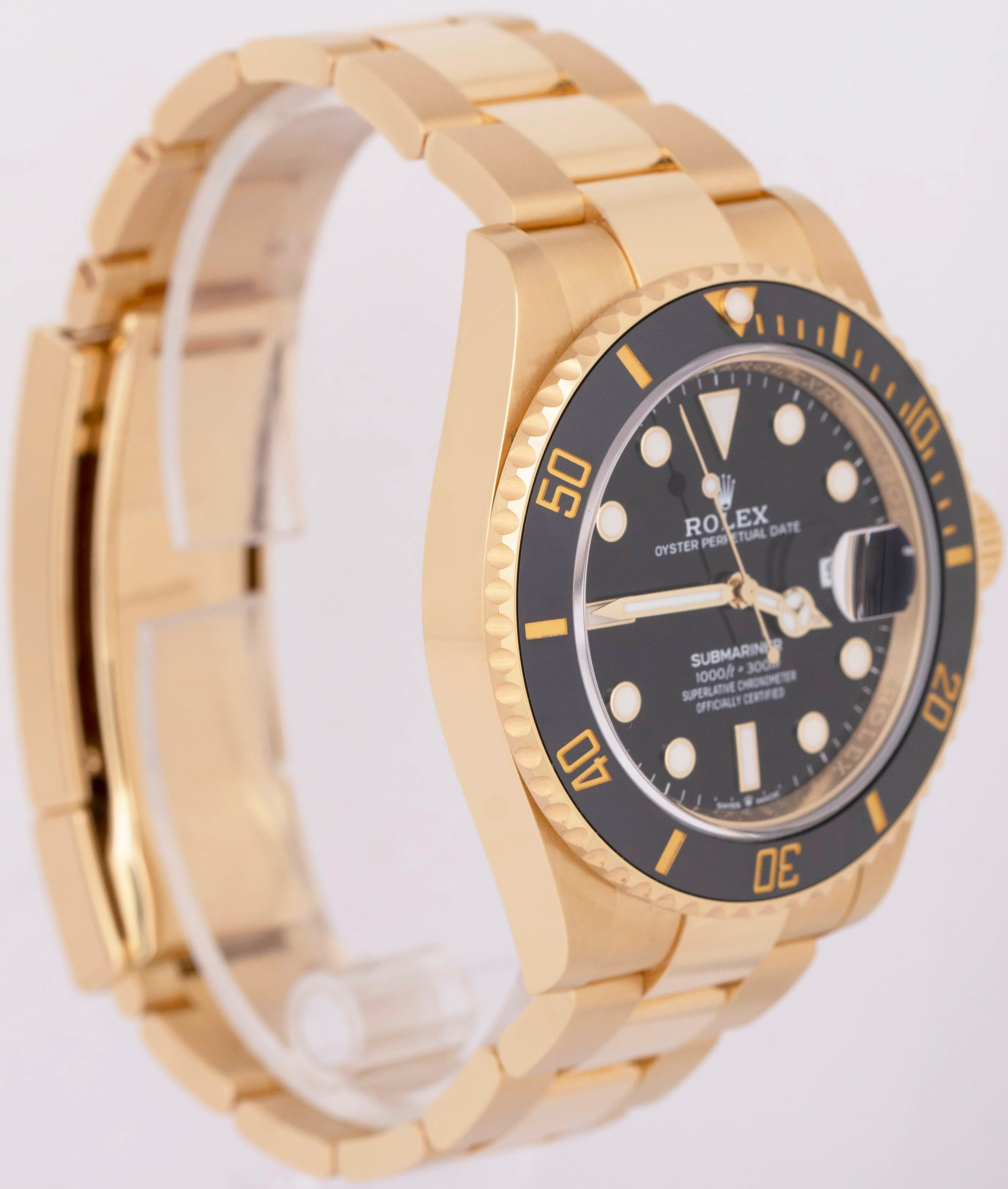 Rolex Submariner Date 41mm BLACK 18K Yellow Gold Ceramic Watch 126618 LN BOX - Image 4