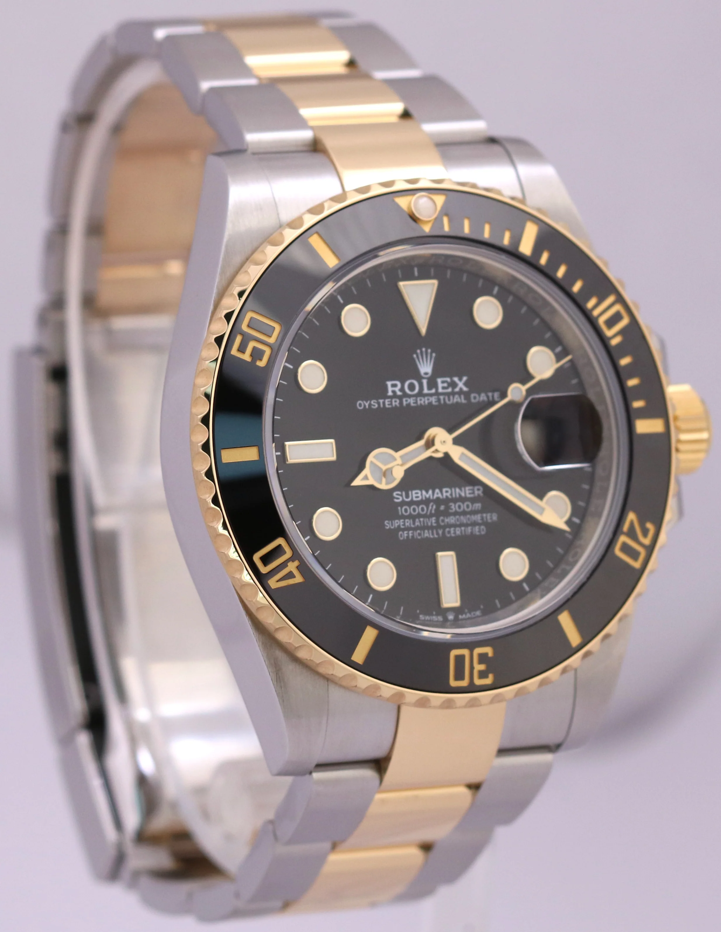MINT PAPERS Rolex Submariner Date 41mm Ceramic BLACK Two-Tone 18K 126613 LN BOX - Image 4