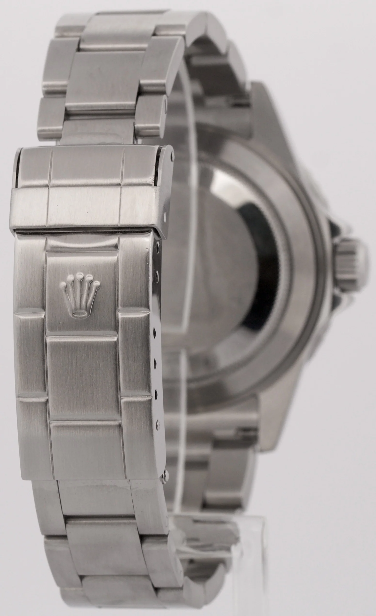 Rolex Submariner Date Black REHAUT Stainless Steel NO-HOLES 40mm Watch 16610 - Image 6
