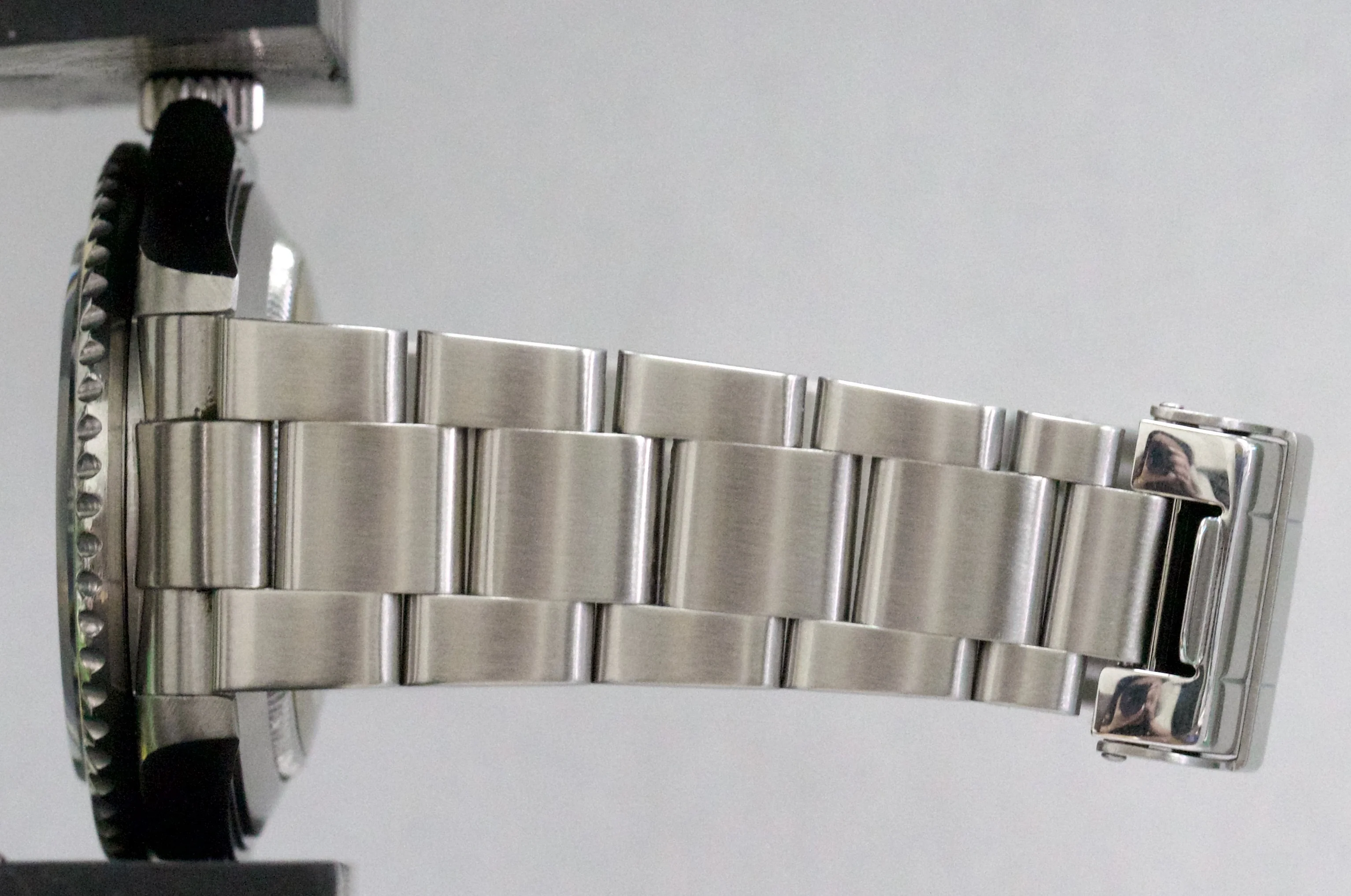 Rolex Submariner Date BLACK Stainless Steel No-Holes 40mm REHAUT Watch 16610 - Image 10