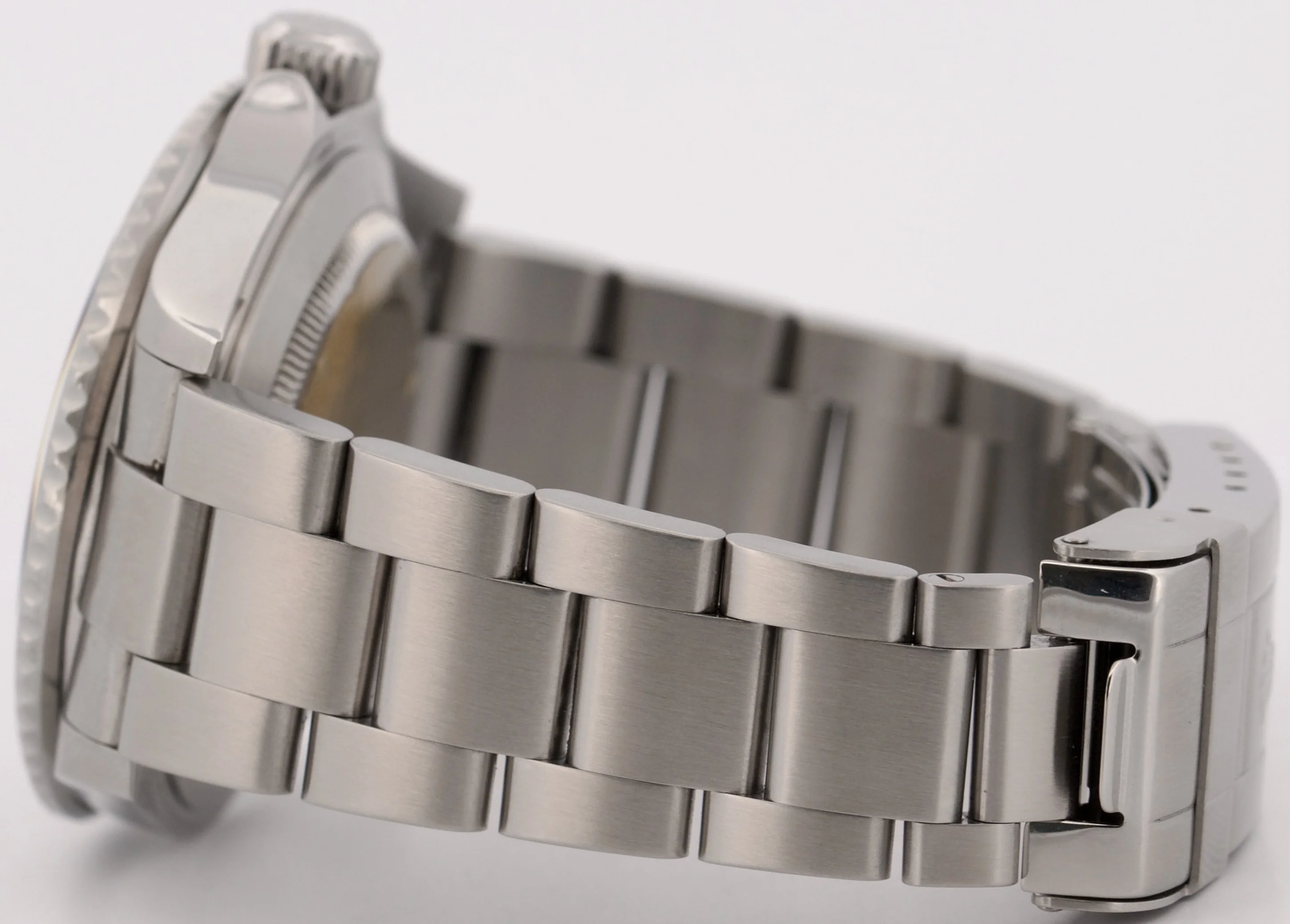 Rolex Submariner Date BLACK Stainless Steel No-Holes 40mm REHAUT Watch 16610 - Image 7