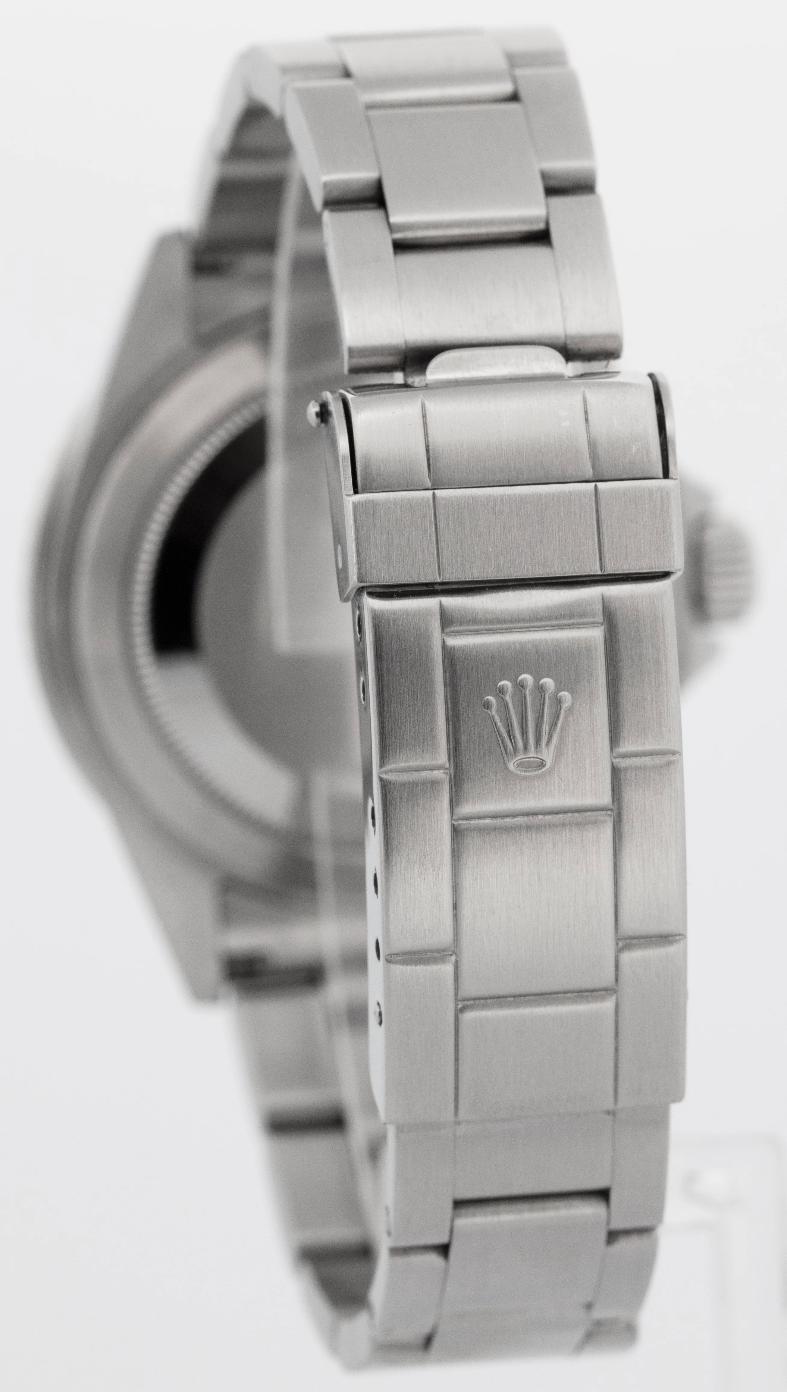 Rolex Submariner Date BLACK Stainless Steel REHAUT No-Holes 40mm Watch 16610 - Image 5