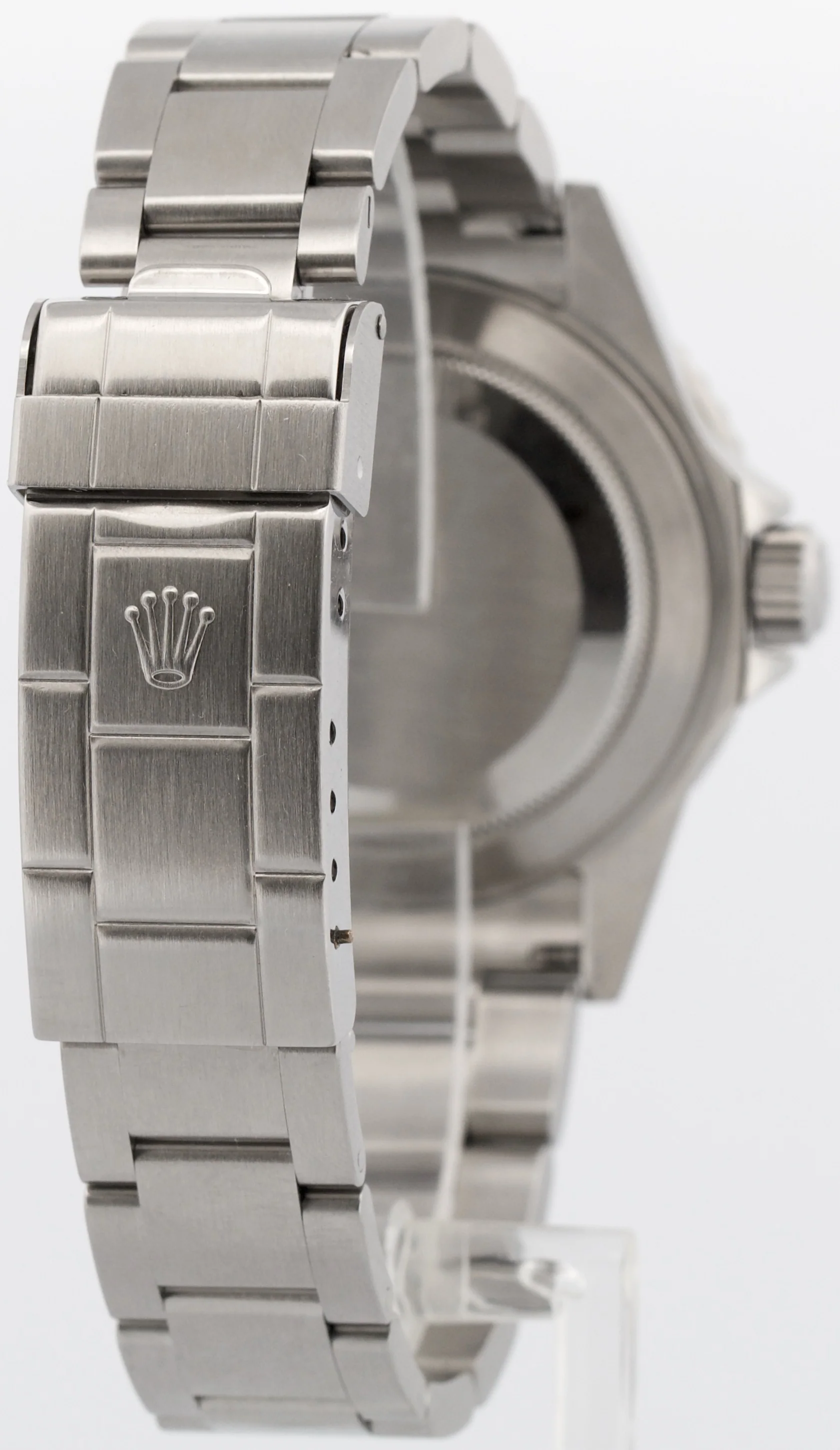 Rolex Submariner Date BLACK Stainless Steel REHAUT No-Holes 40mm Watch 16610 - Image 6