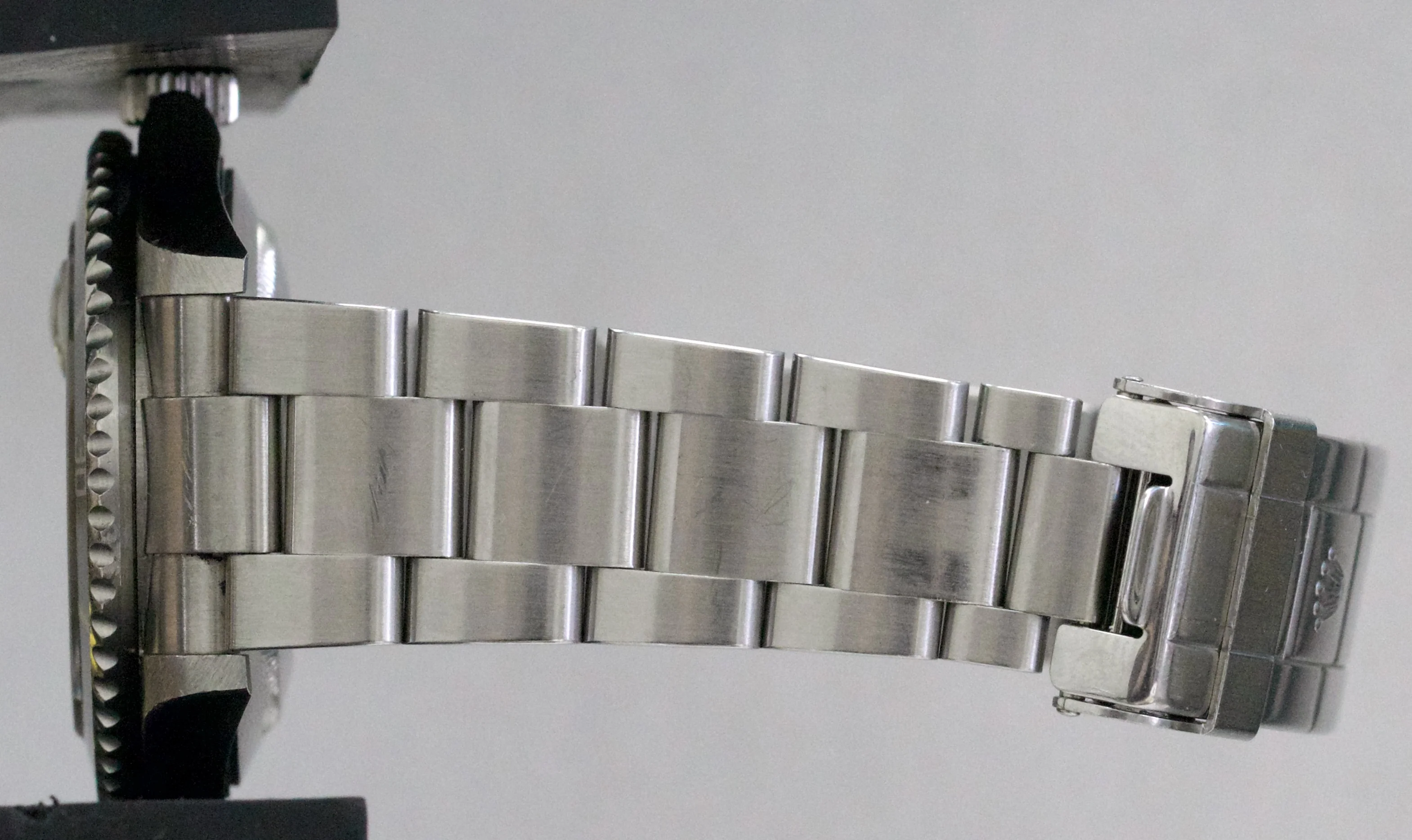 Rolex Submariner Date BLACK Stainless Steel REHAUT No-Holes 40mm Watch 16610 - Image 10