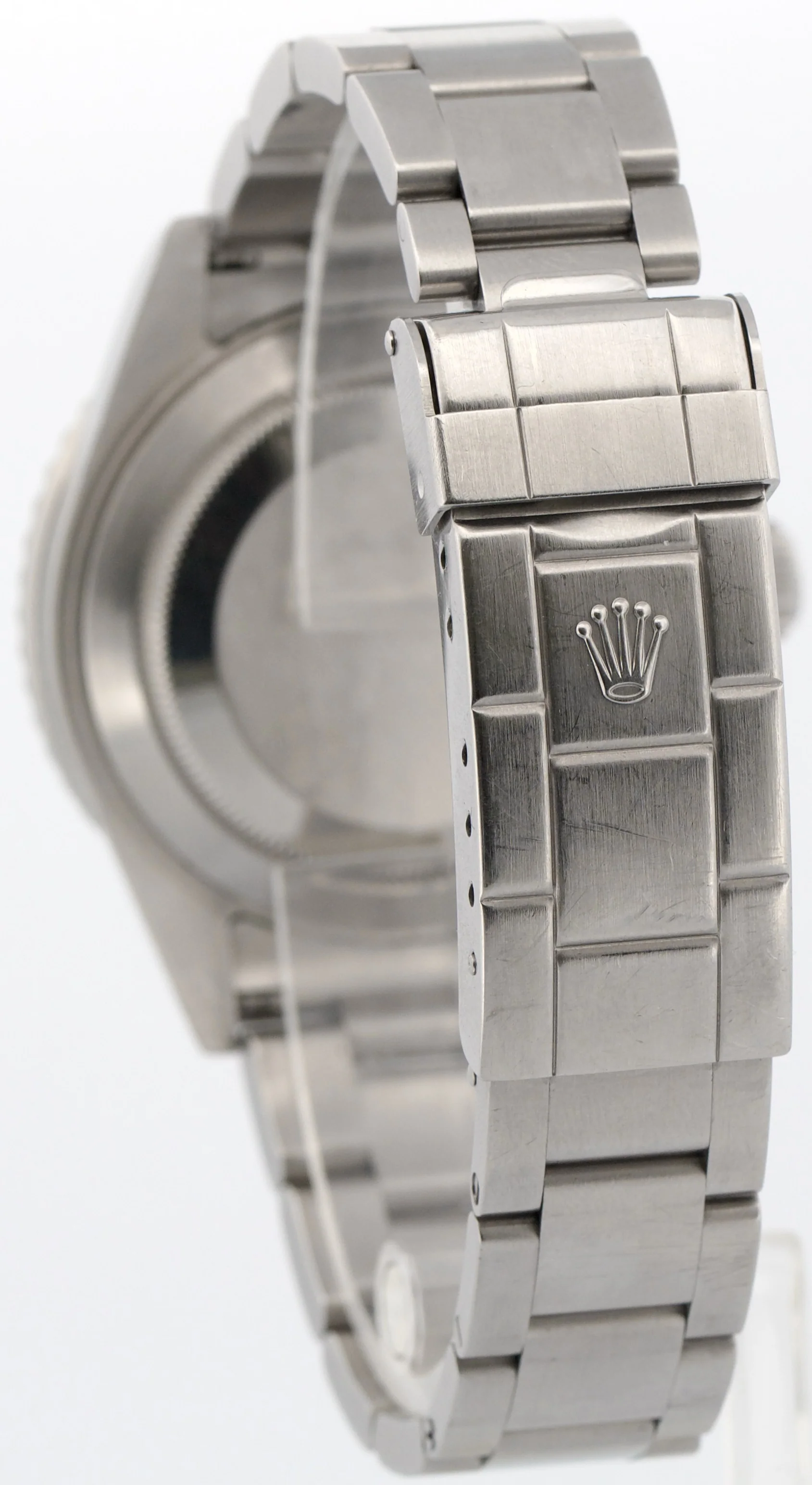 Rolex Submariner Date BLACK Stainless Steel REHAUT No-Holes 40mm Watch 16610 - Image 5
