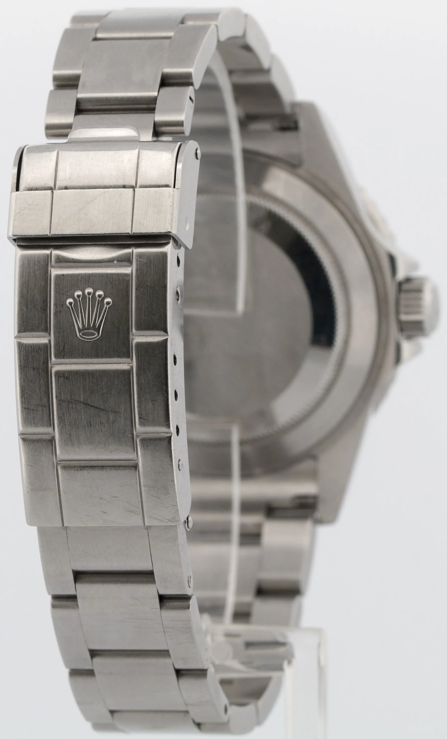 Rolex Submariner Date BLACK Stainless Steel REHAUT No-Holes 40mm Watch 16610 - Image 6