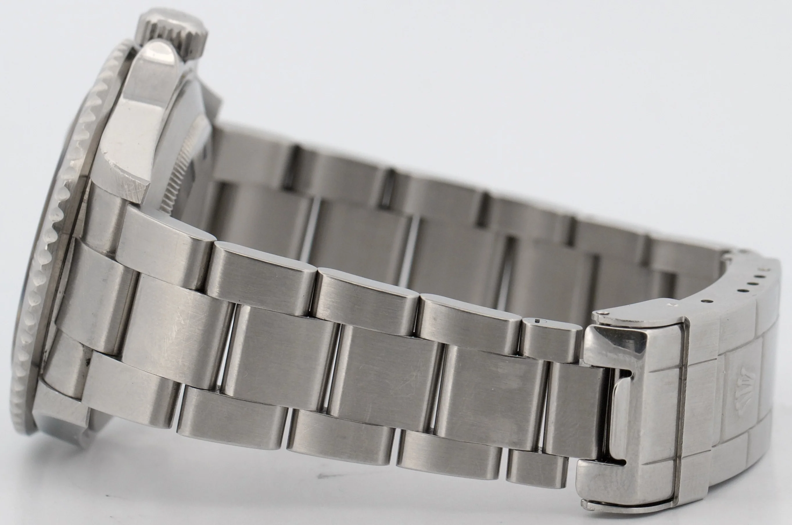 Rolex Submariner Date BLACK Stainless Steel REHAUT No-Holes 40mm Watch 16610 - Image 7