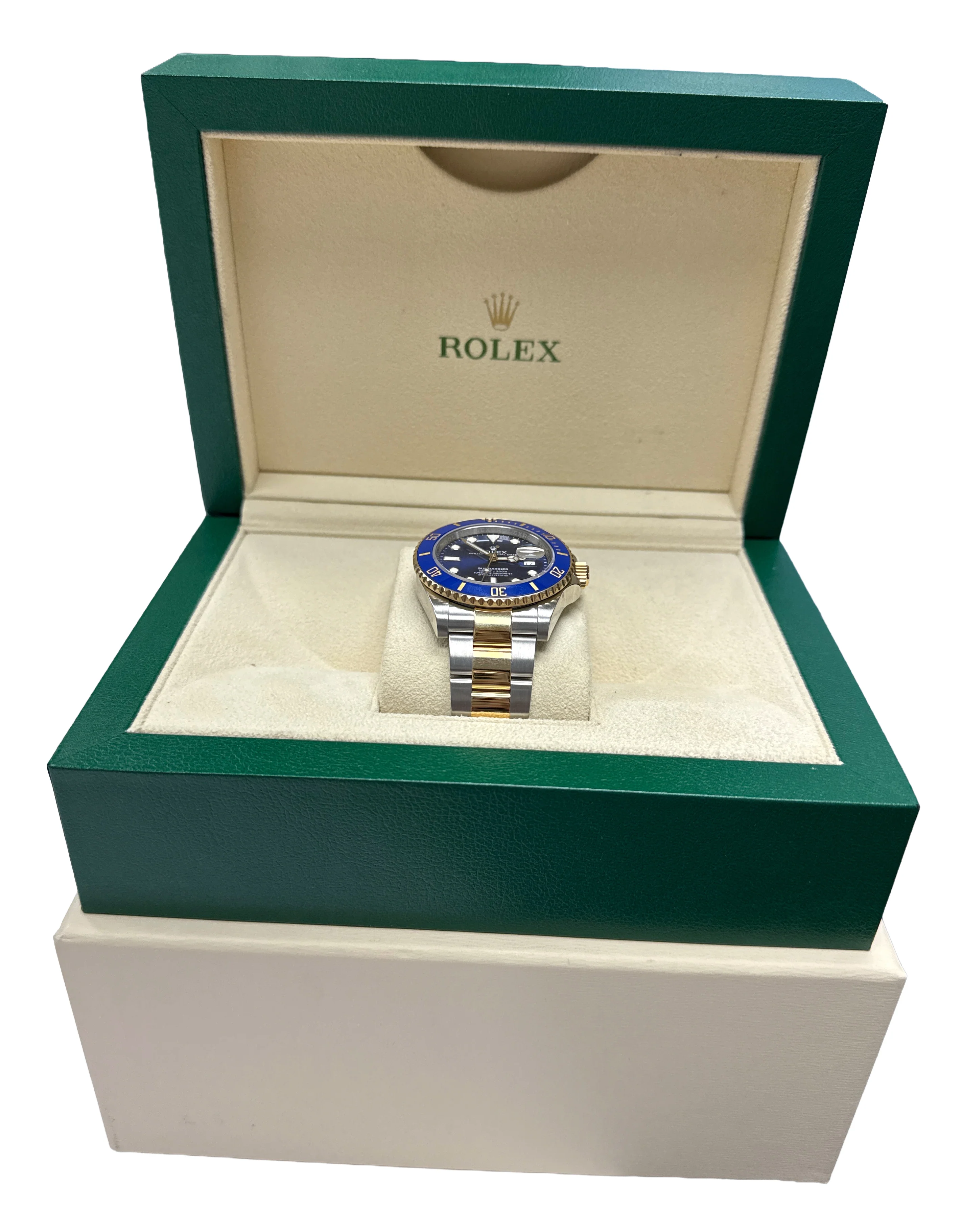 Rolex Submariner Date BLUE 41mm 18K Yellow Gold Steel CERAMIC 126613 LB BOX - Image 2
