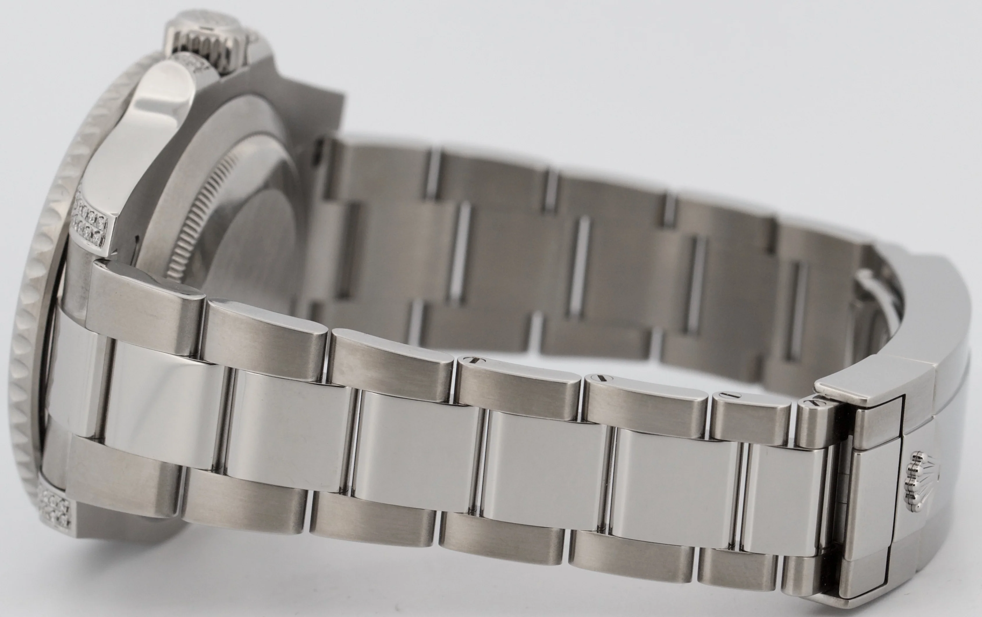 Rolex Submariner Date BLUE DIAMOND SAPPHIRE Stainless Steel 40mm Watch 116610 - Image 7