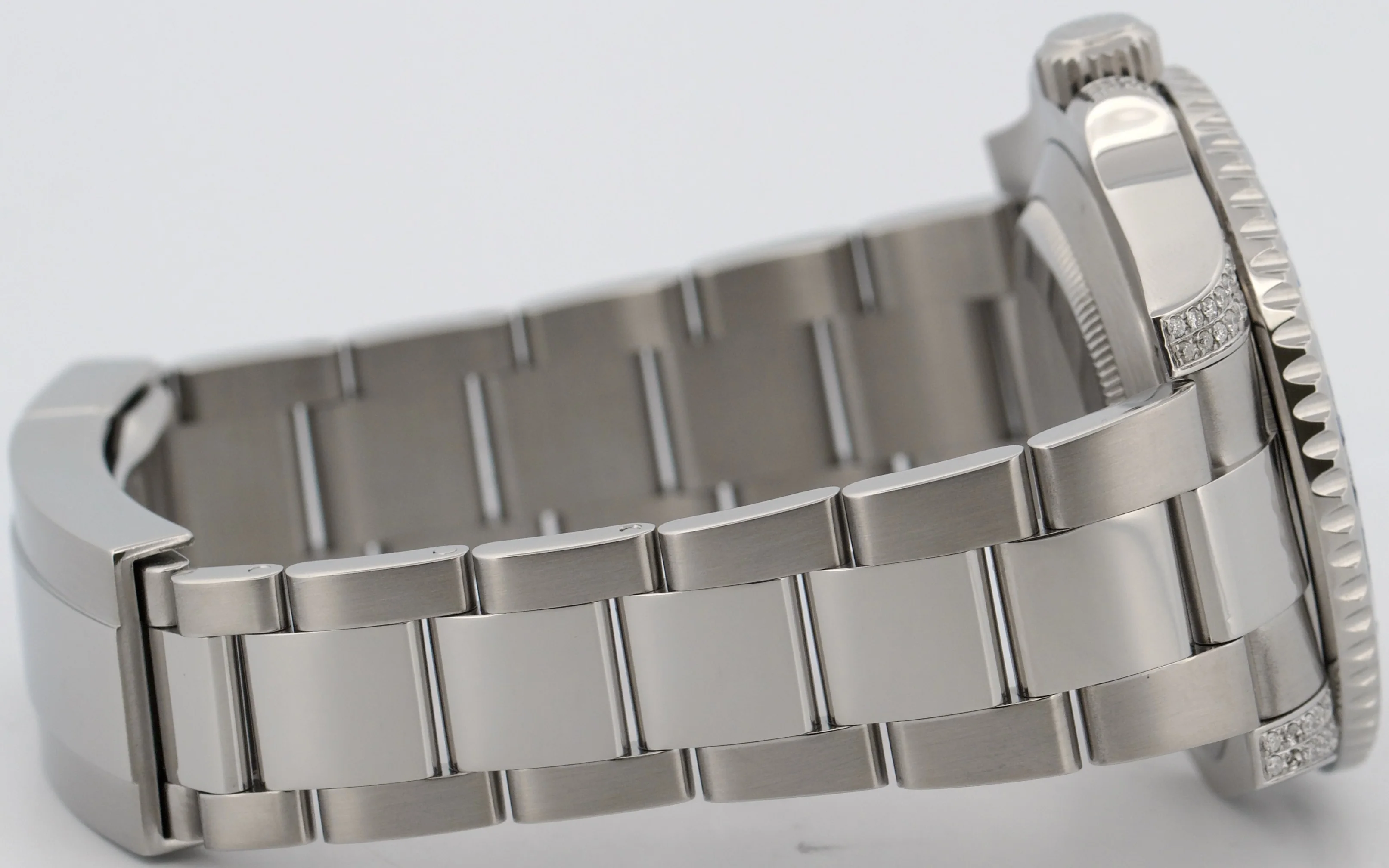 Rolex Submariner Date BLUE DIAMOND SAPPHIRE Stainless Steel 40mm Watch 116610 - Image 8