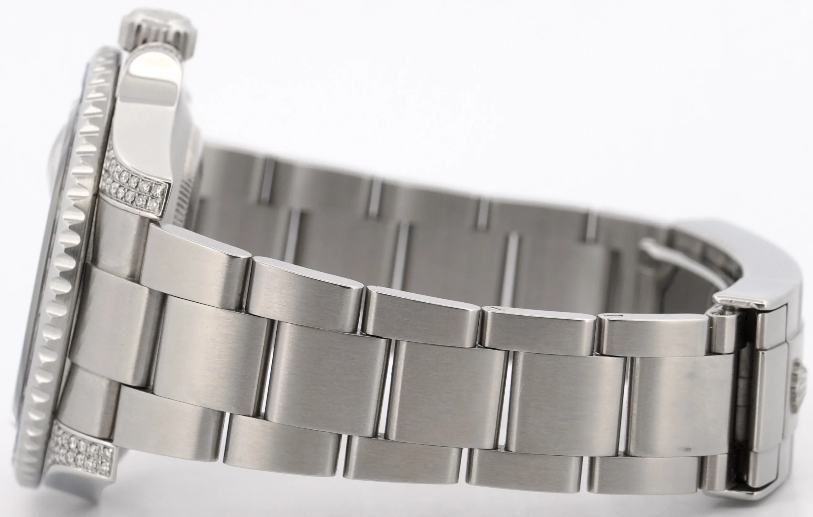 Rolex Submariner Date BLUE DIAMOND SAPPHIRE Stainless Steel 40mm Watch 116610 - Image 6