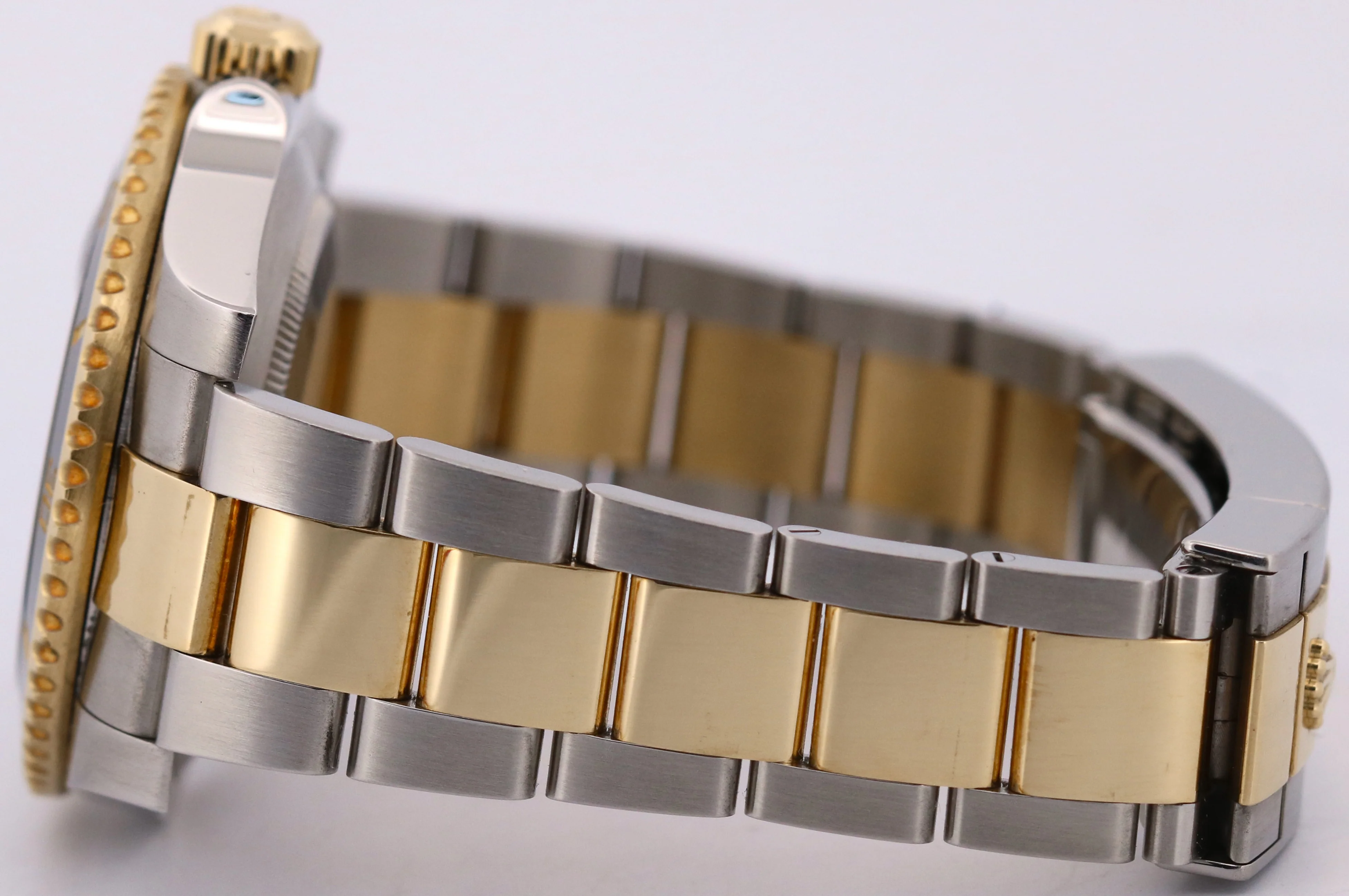 Rolex Submariner Date Ceramic BLACK 40mm 18K Yellow Gold Steel 116613 LN Watch - Image 7