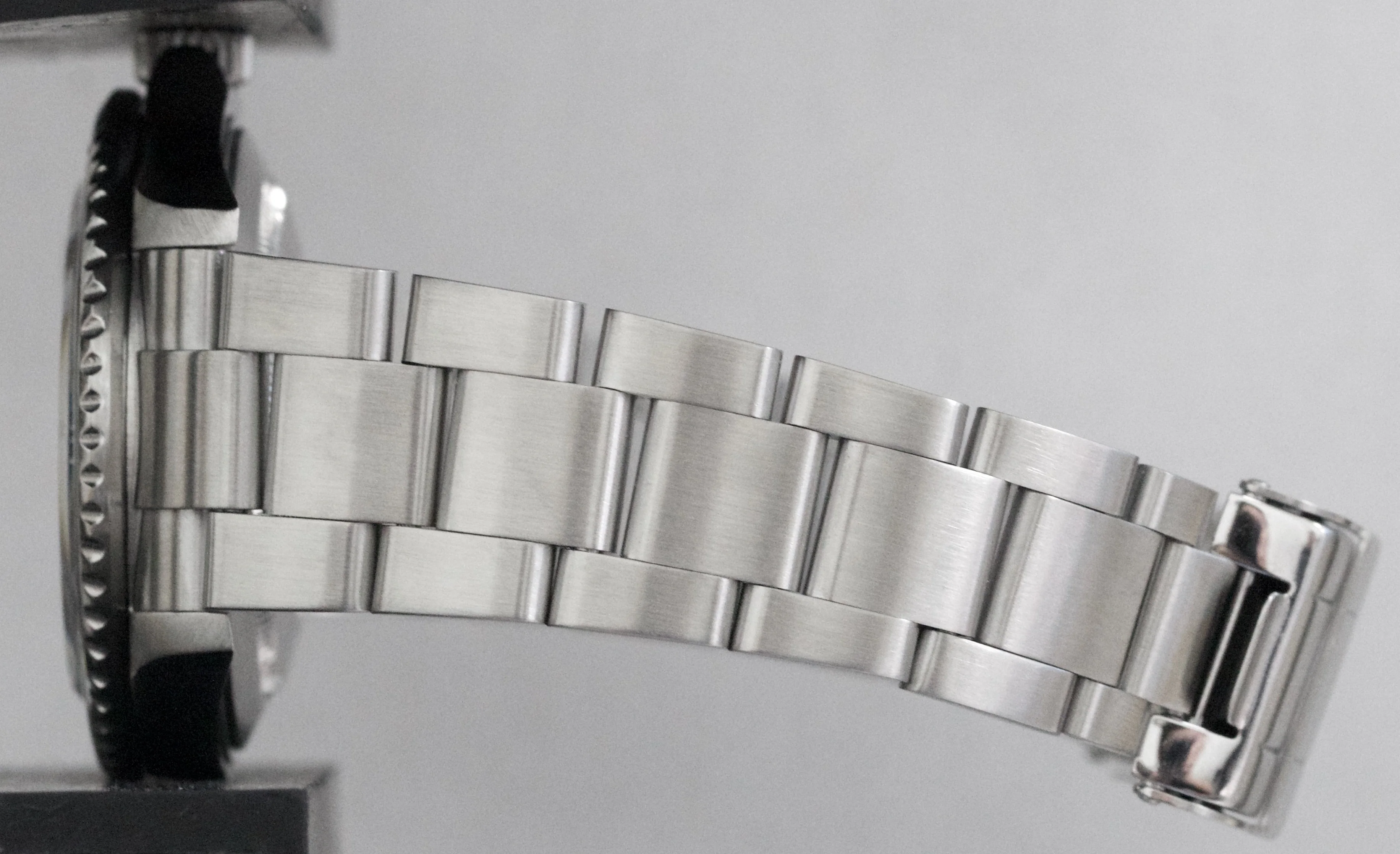 Rolex Submariner Date NO-HOLES Stainless Steel Black REHAUT 40mm 16610T Watch - Image 10
