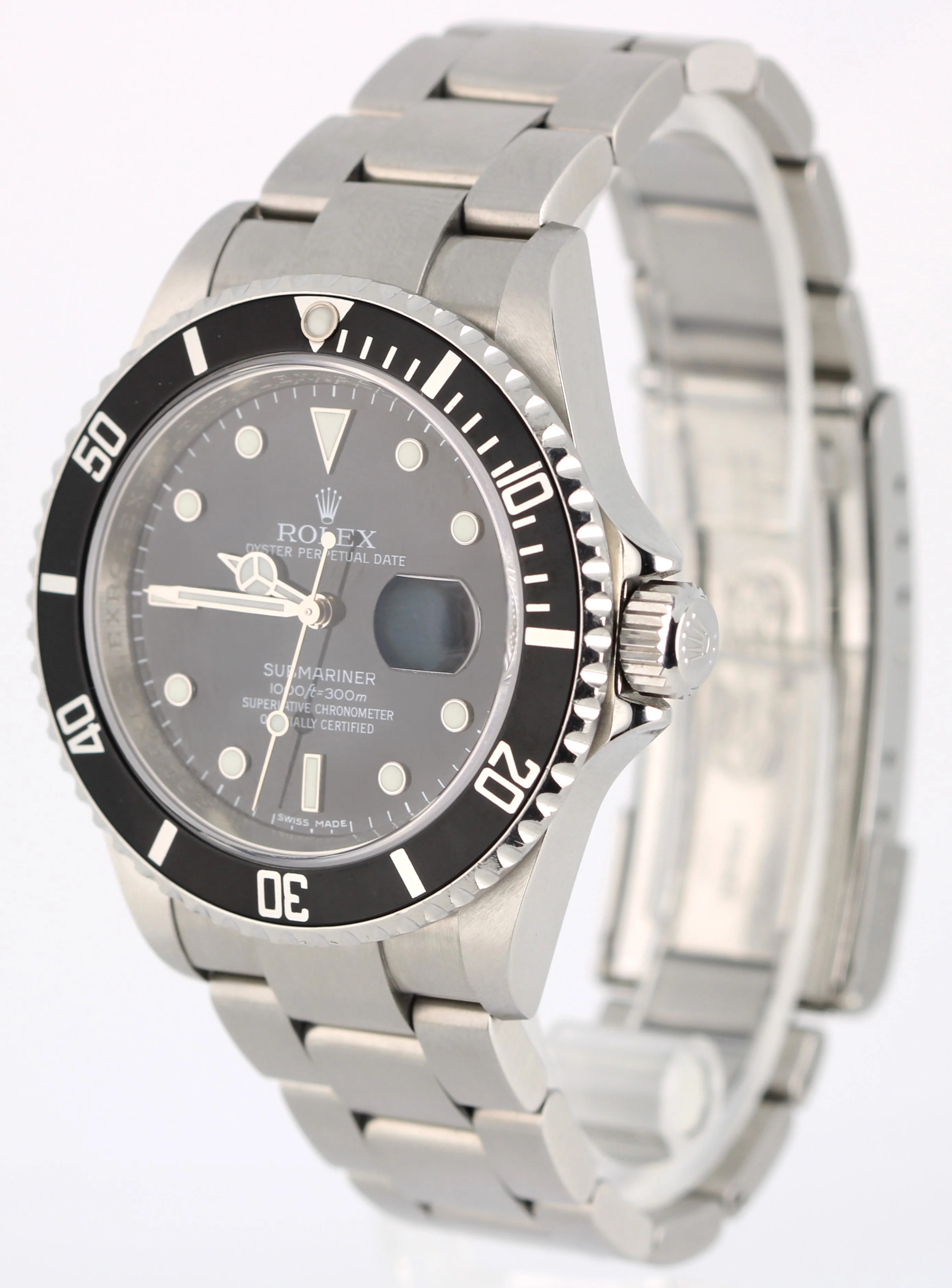 RSC Rolex Submariner Date No-Holes Rehaut Black 40mm 16610 Watch POUCH - Image 3