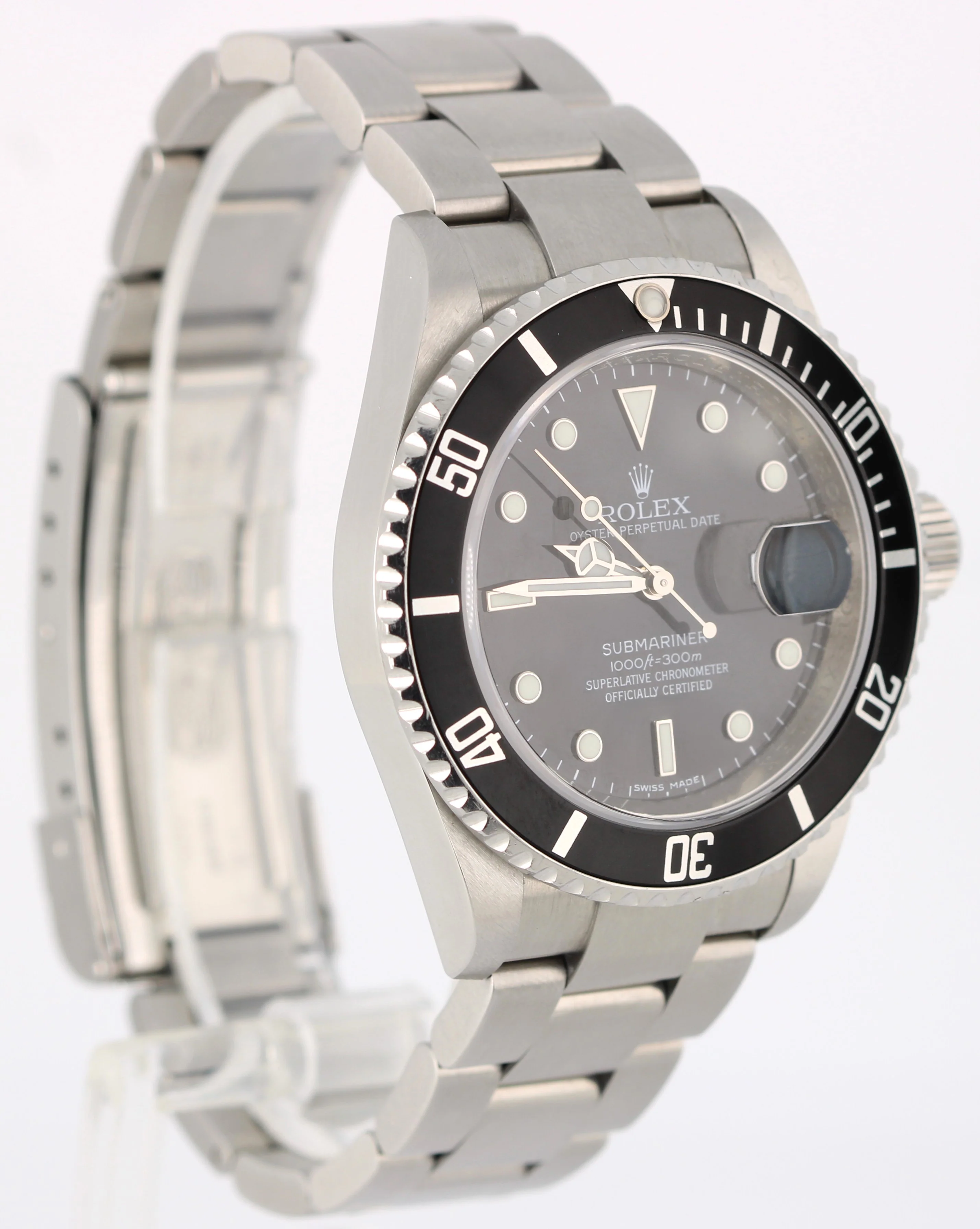 RSC Rolex Submariner Date No-Holes Rehaut Black 40mm 16610 Watch POUCH - Image 4